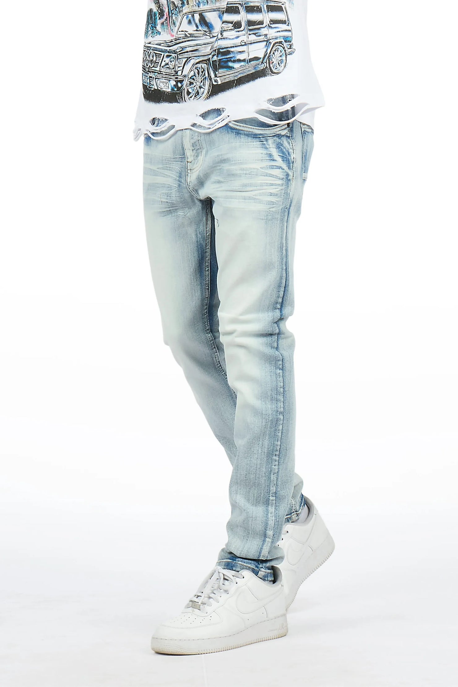 Jerell Light Sand Blue Slim Fit Jean