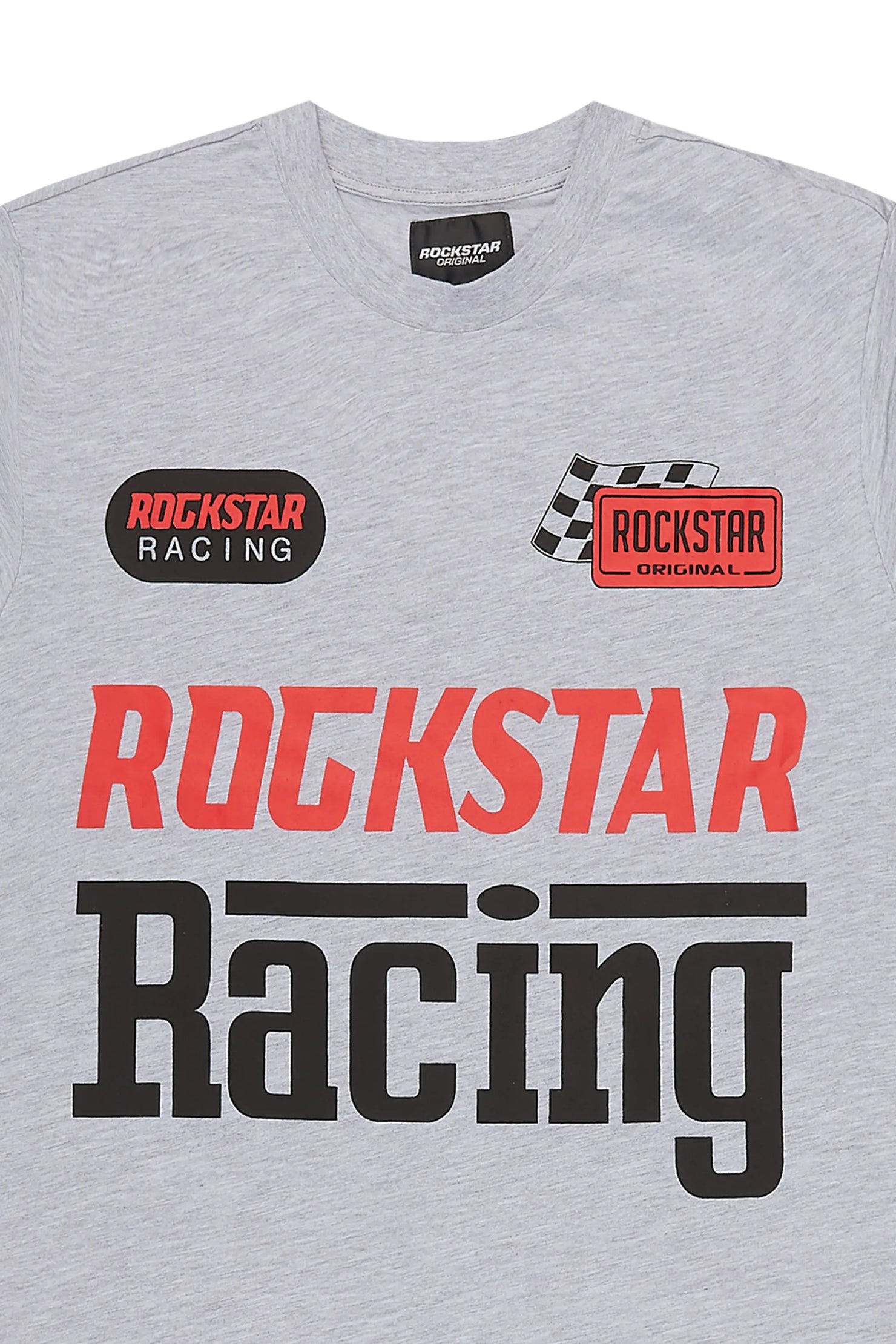 Boys Spiller Heather Grey Oversized T-Shirt