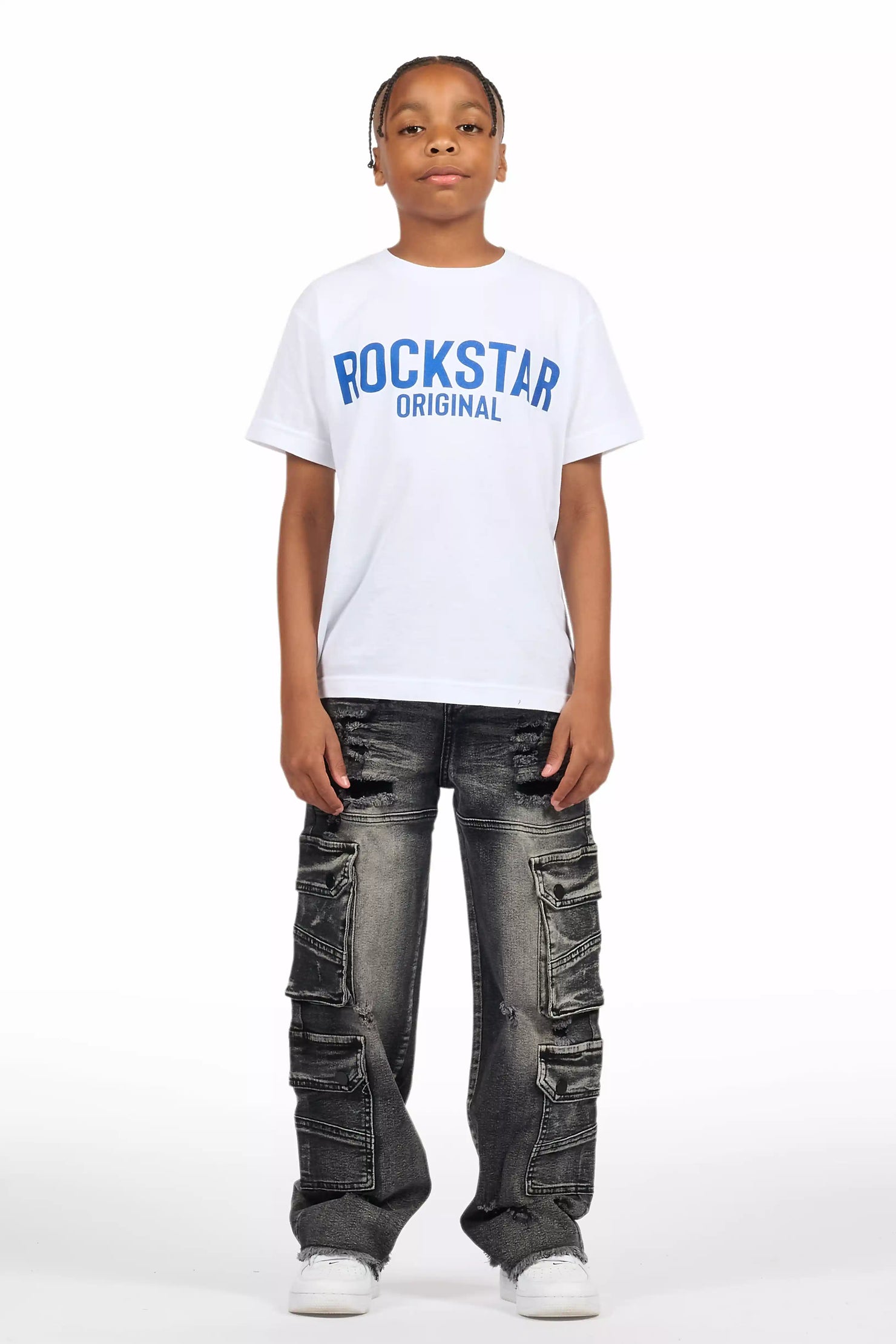 Boys Keylor Black Baggy Fit Jean