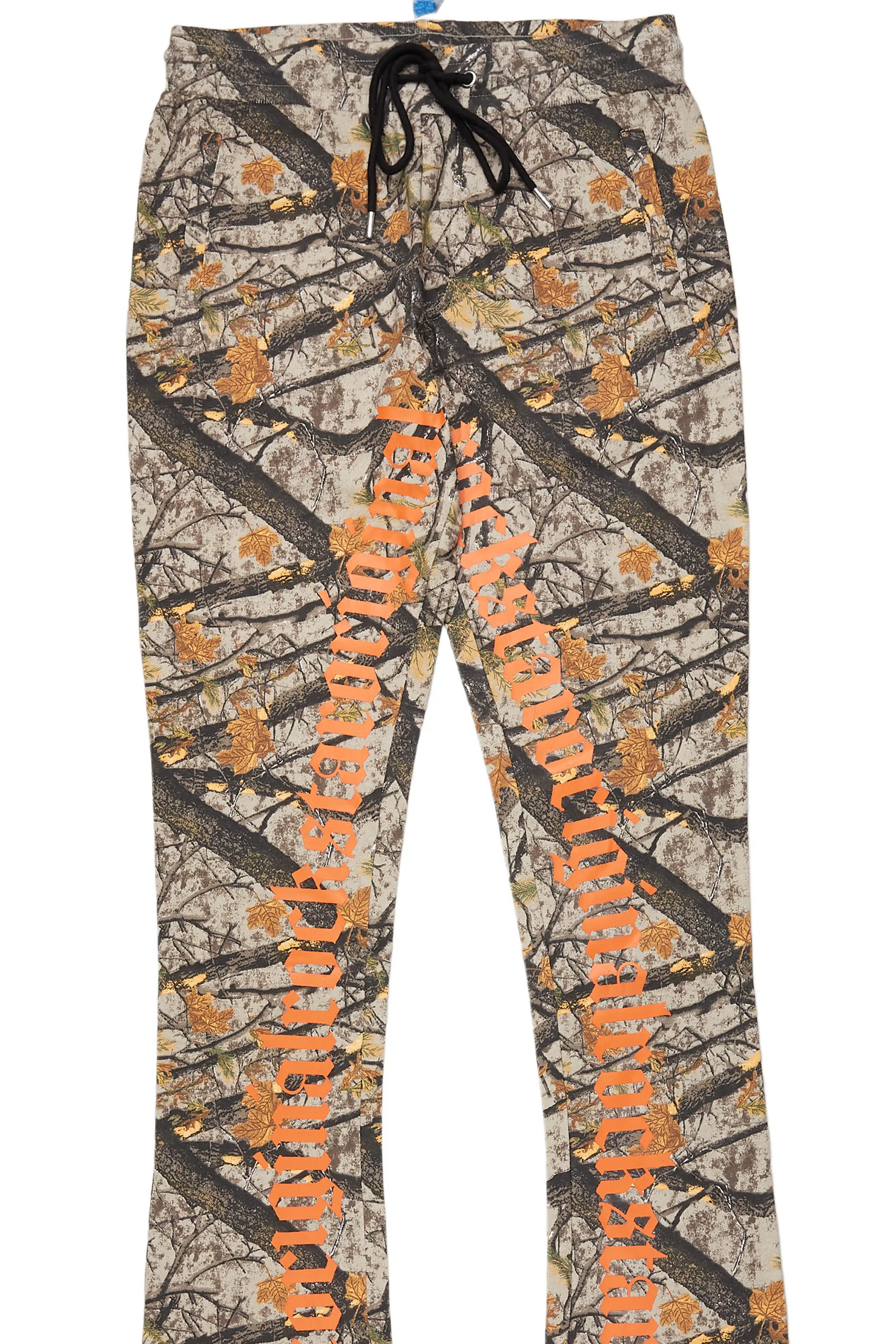 Callie Tree Camo Super Stacked Flare Pants