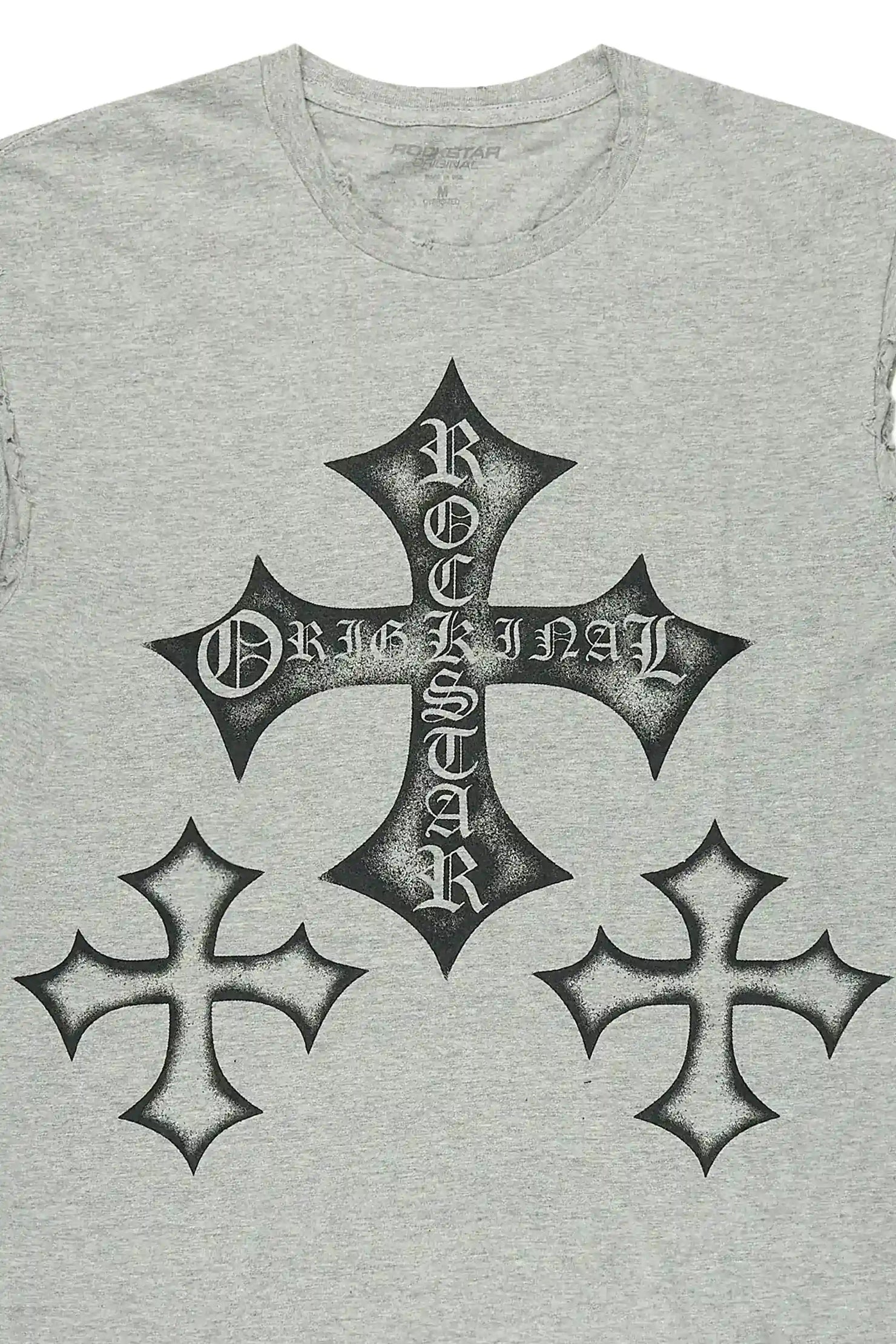 Marizon Grey Cut off Tee