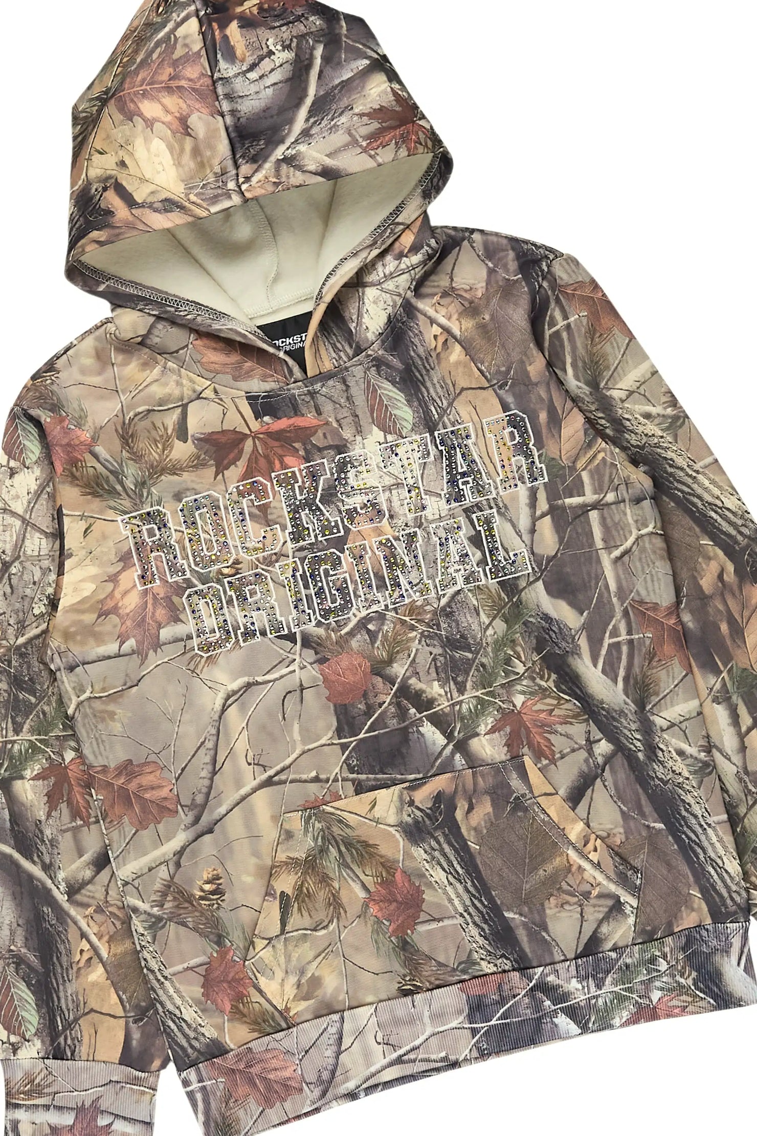 Boys Quianno Tree Camo Rhinestone Stacked Track Set