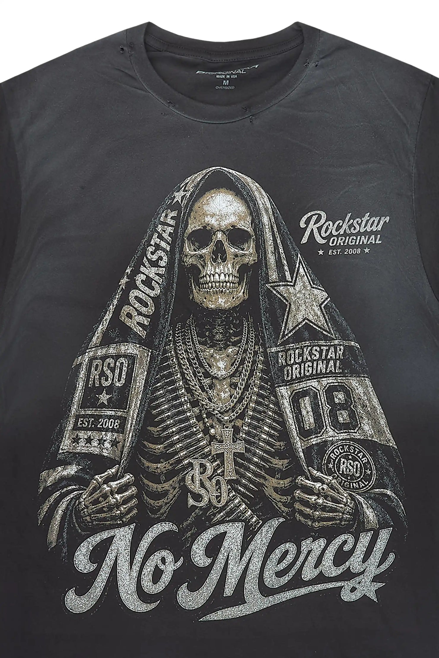Inclemens Black Oversized Graphic T-Shirt