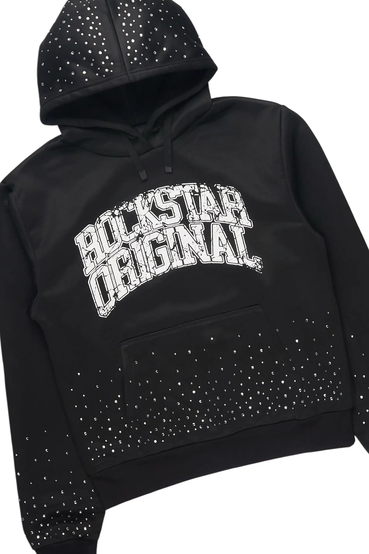 Dontrella 2.0 Black Rhinestone Stacked Track Set