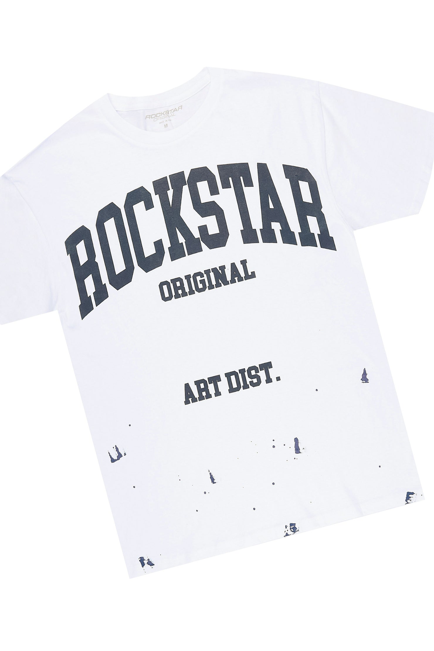 Dyre White/Navy T-Shirt/Relaxed Track Set