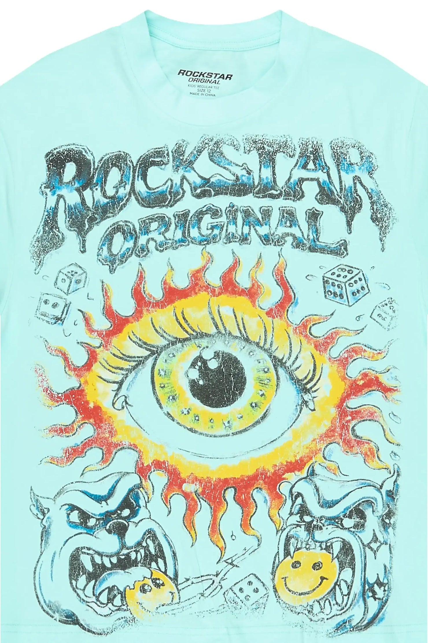 Boys Storm Light Blue Graphic T-Shirt