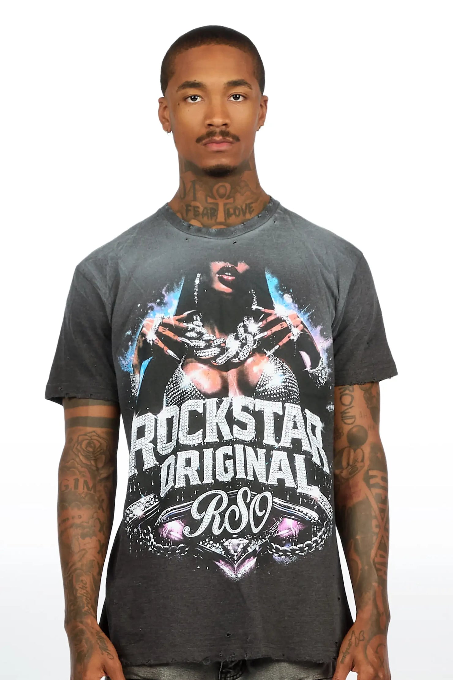 Newell Charcoal Oversized Graphic T-Shirt