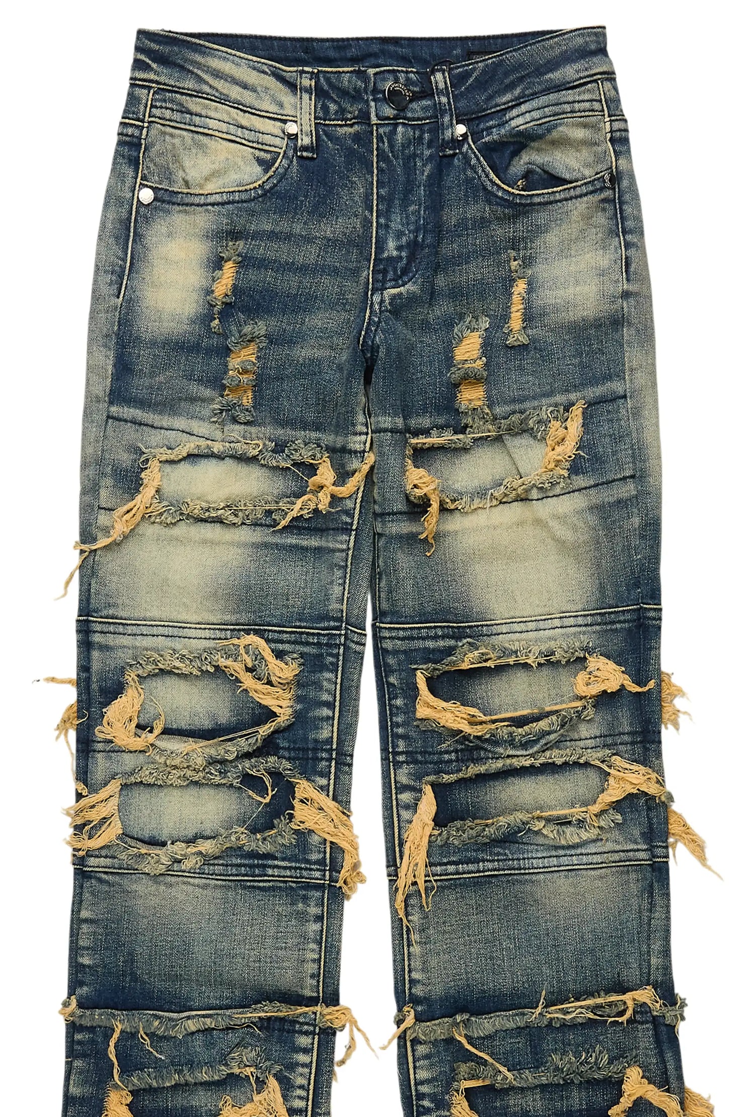 Boys Vasco Dark Tint Stacked Flare Jean