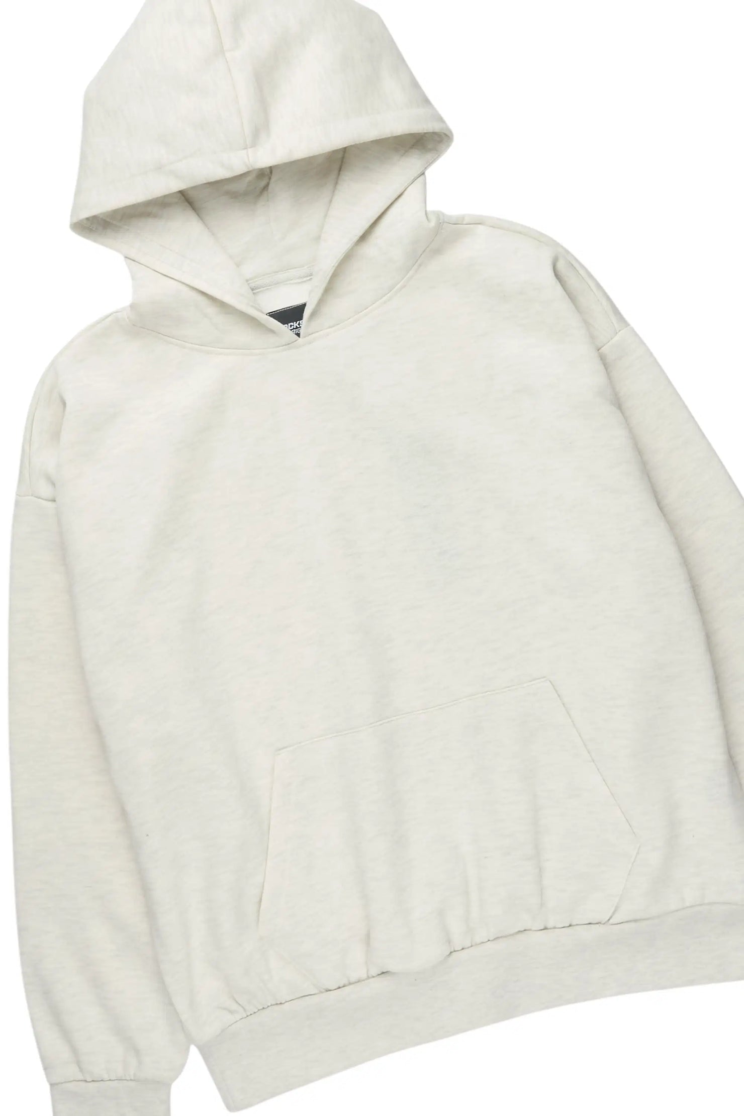 Basic Light Oatmeal Hoodie Relaxed Track Set