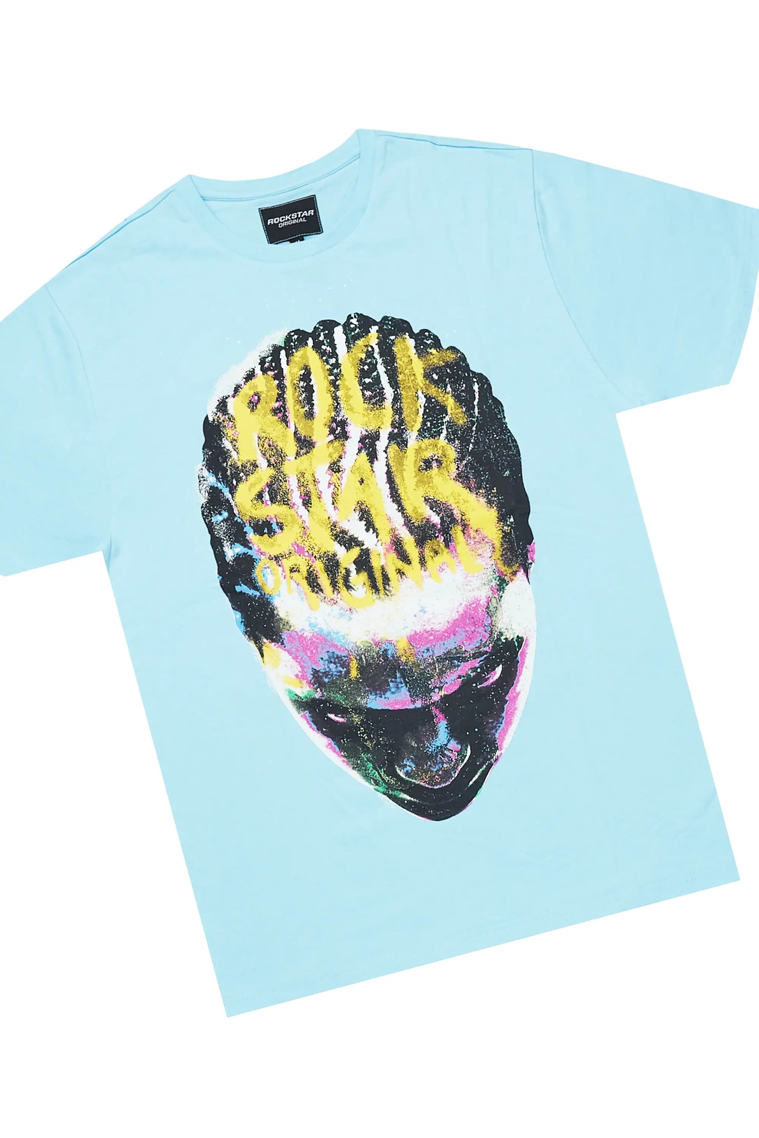 Hair Baby Blue T-Shirt/Short Set