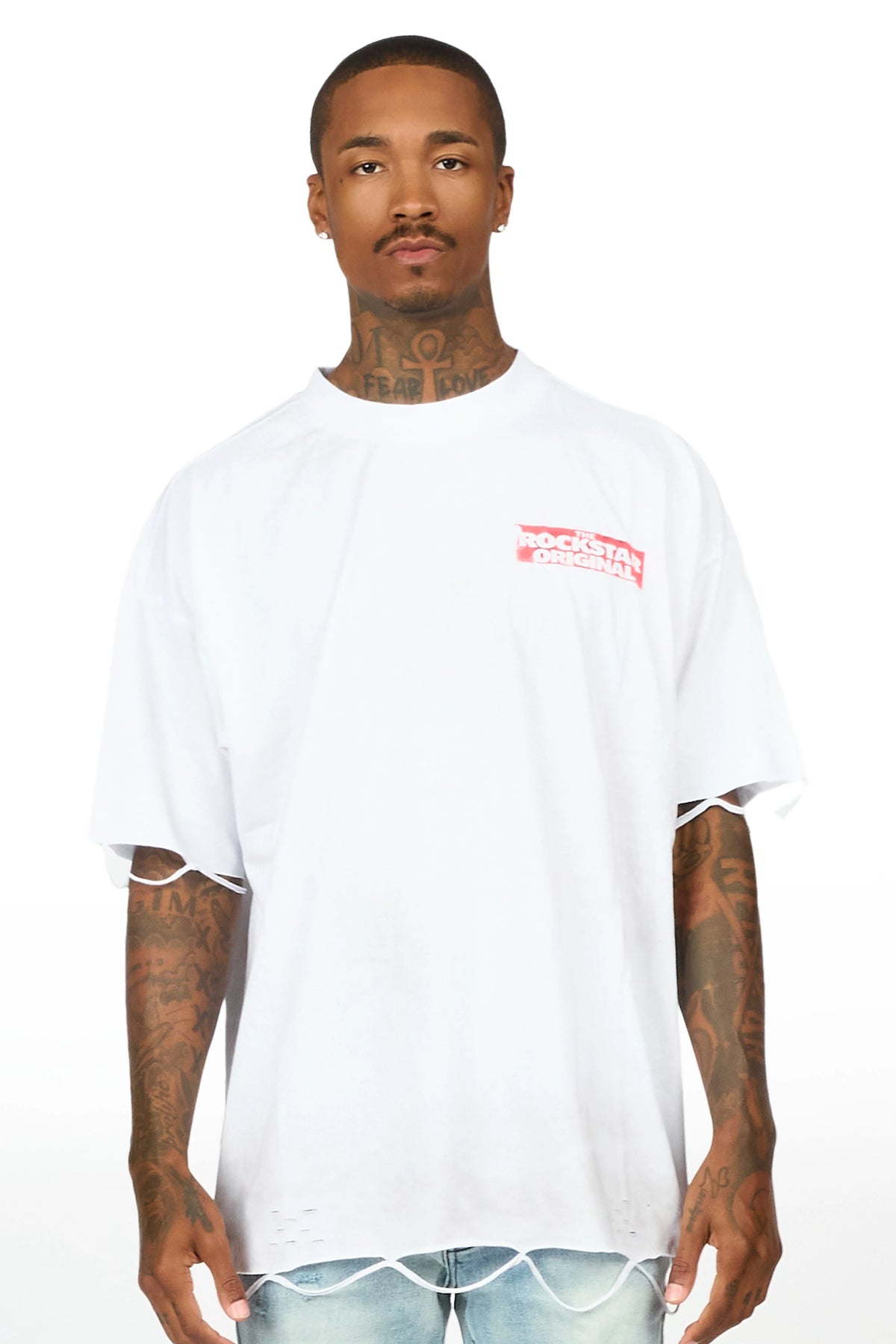 Moyers White Oversized Graphic T-Shirt