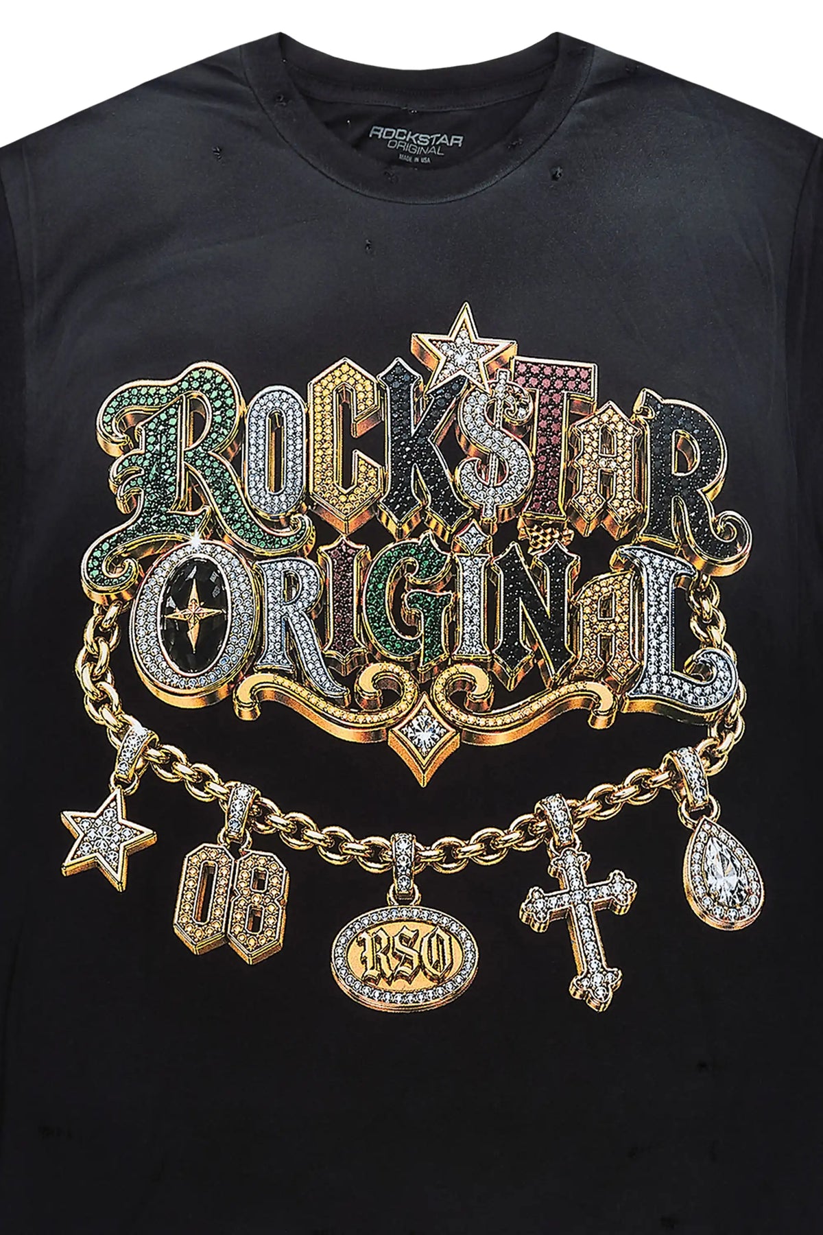 Pendant Black Oversized Graphic T-Shirt