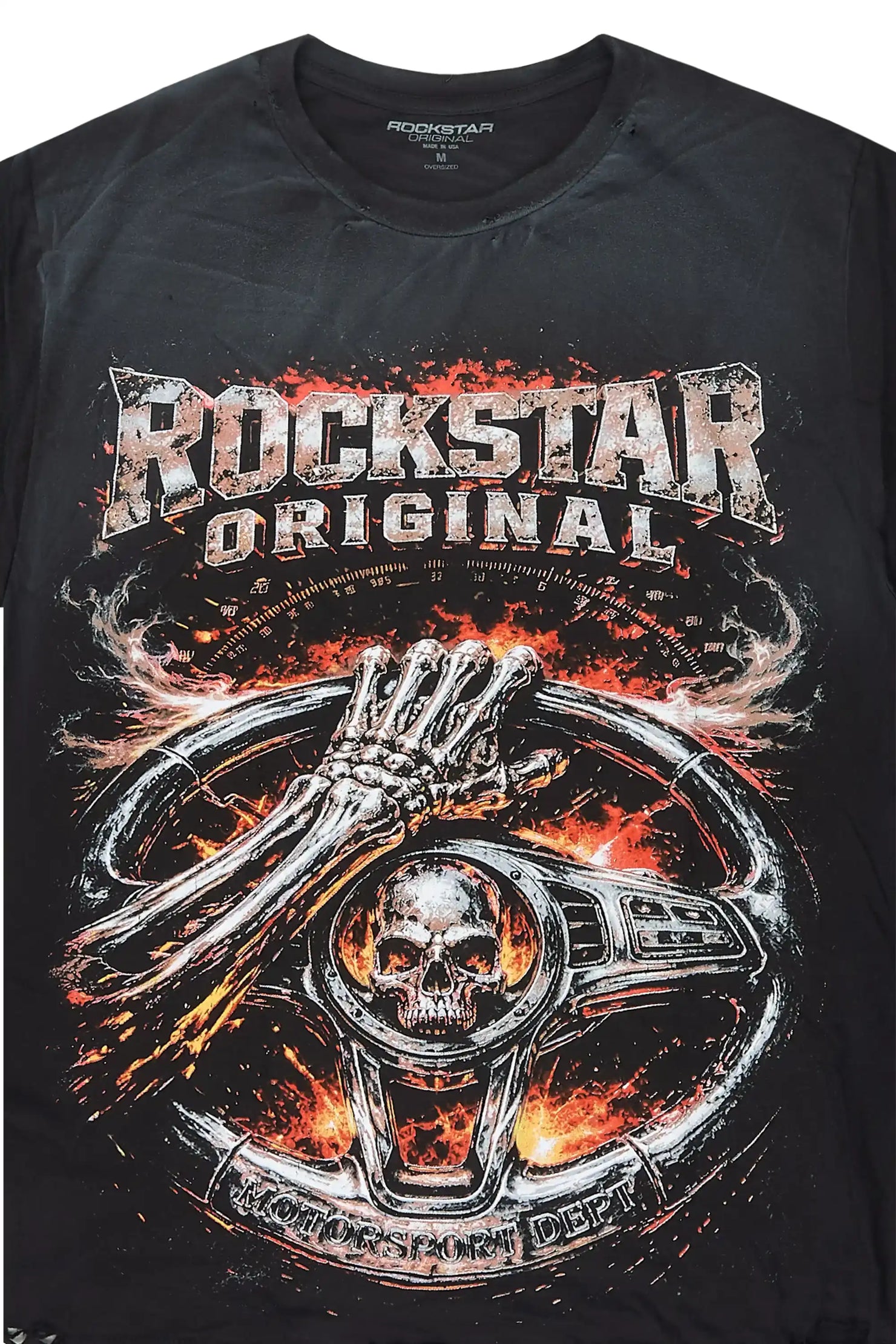 McClain Black Oversized Graphic T-Shirt