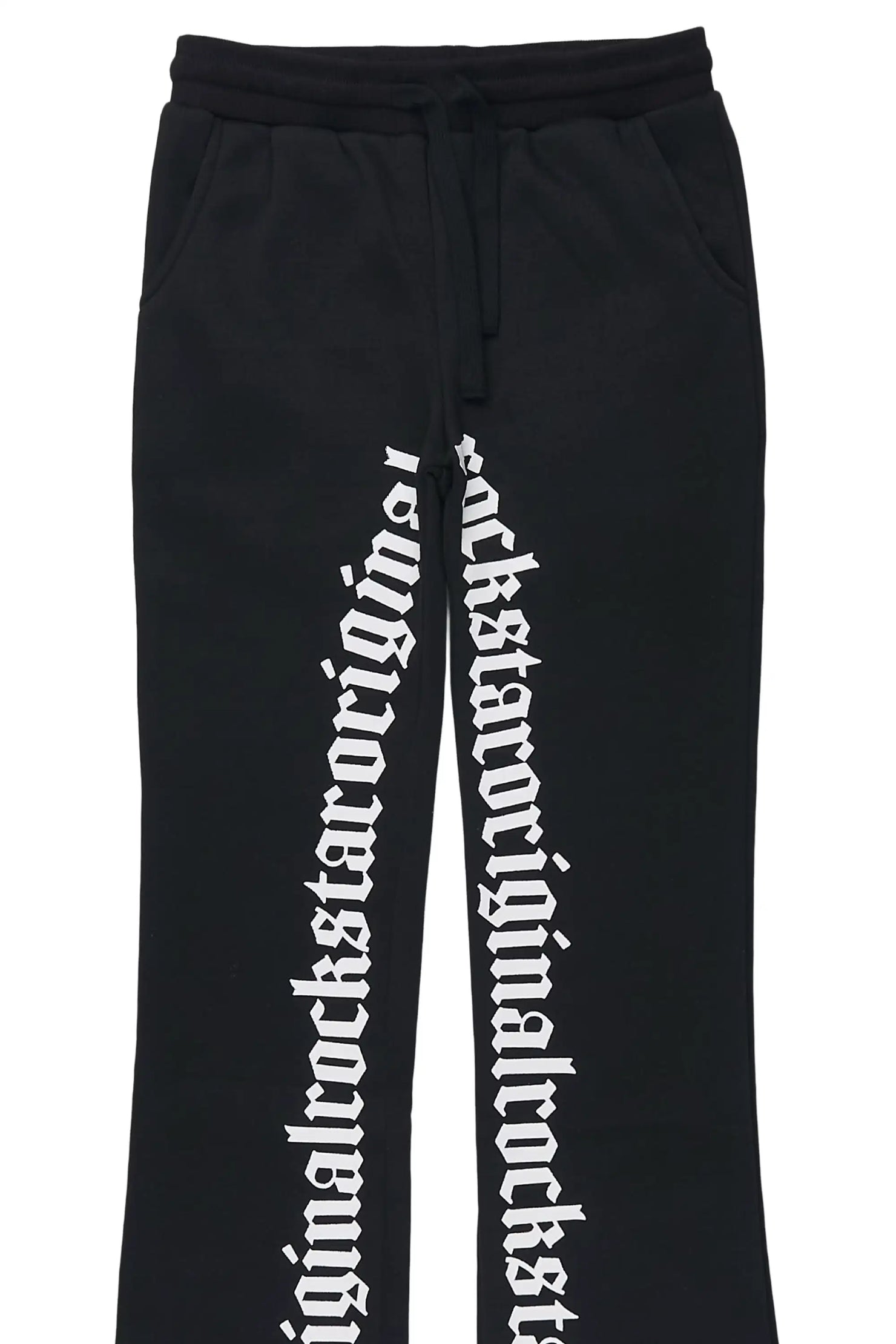 Girls Blakely Black Stacked Track Pant