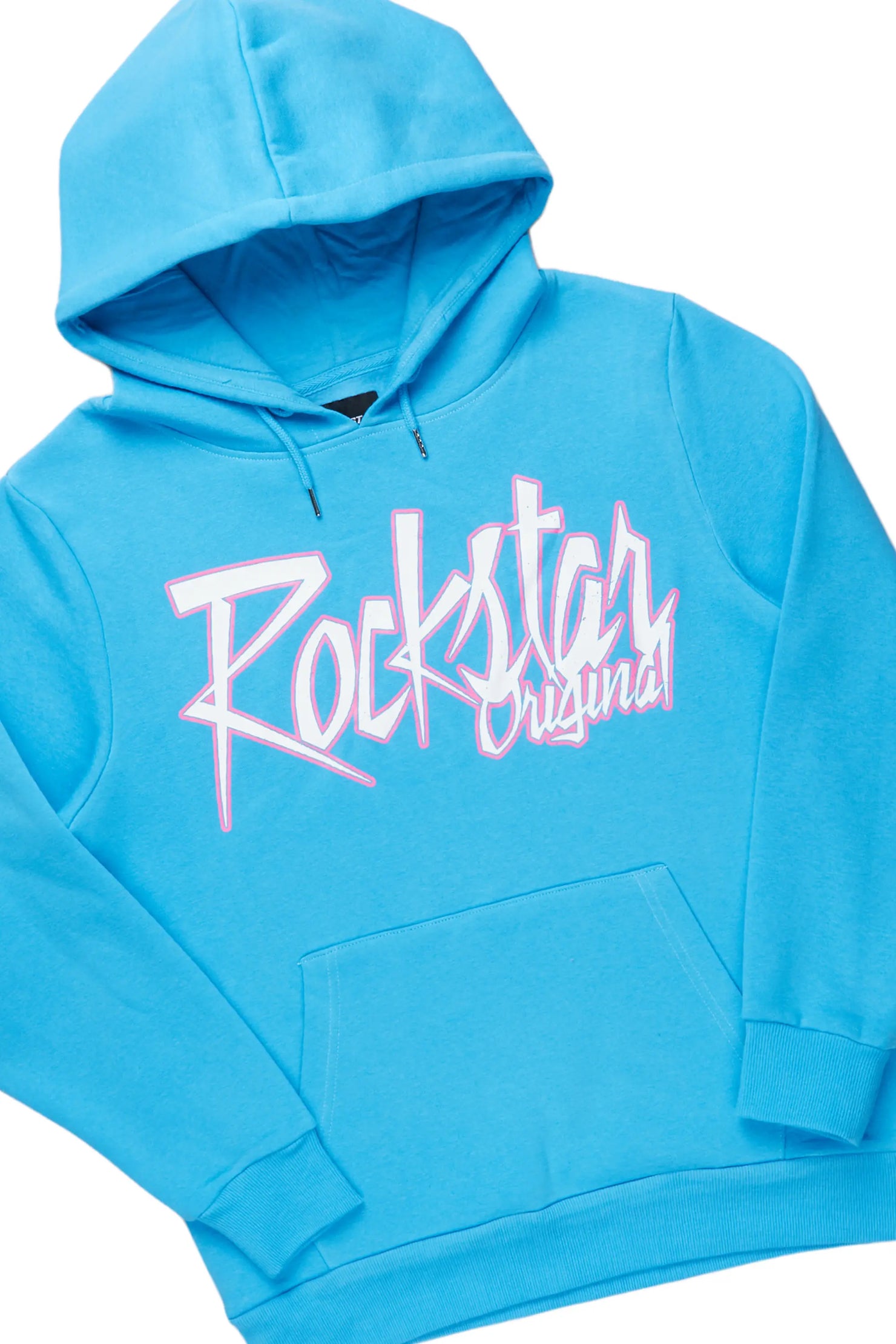 Kalibre Blue Hoodie/Stacked Flare Pant Set