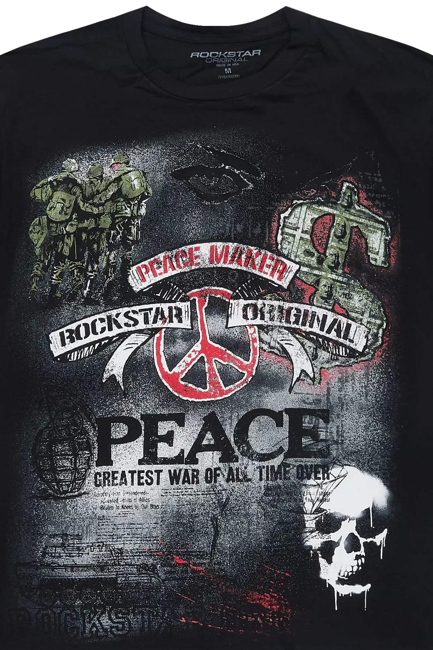 Saeko Black/Multi Oversized Graphic T-Shirt