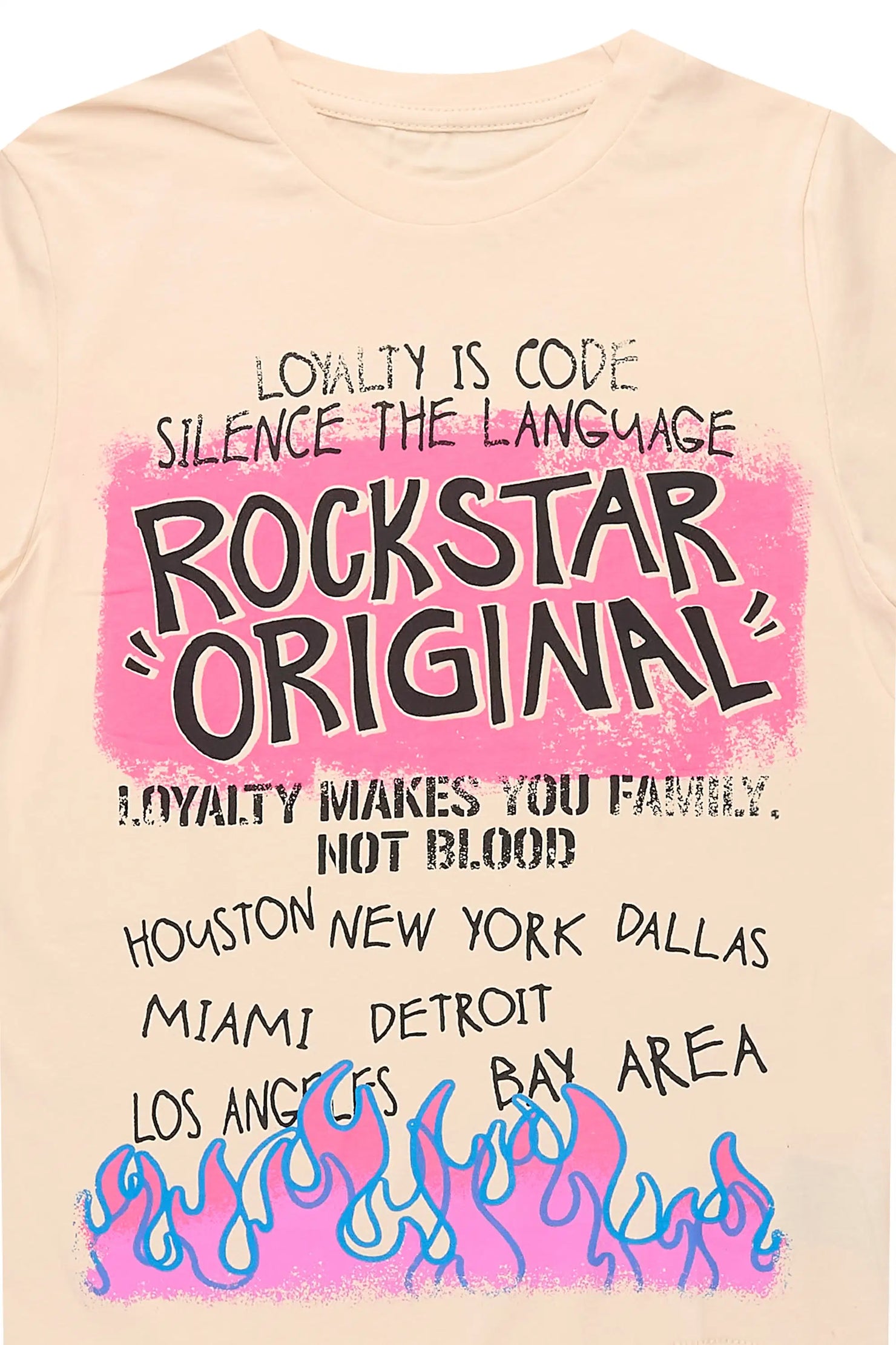 Boys Beno Beige Graphic T-Shirt