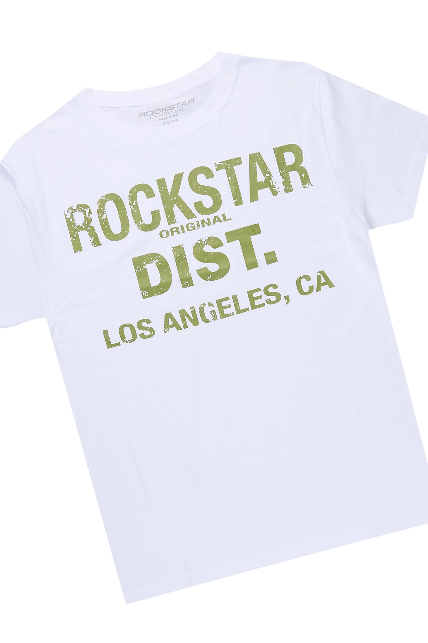 Boys Koen 2.0 White/Camo T-Shirt Stacked Jean Set