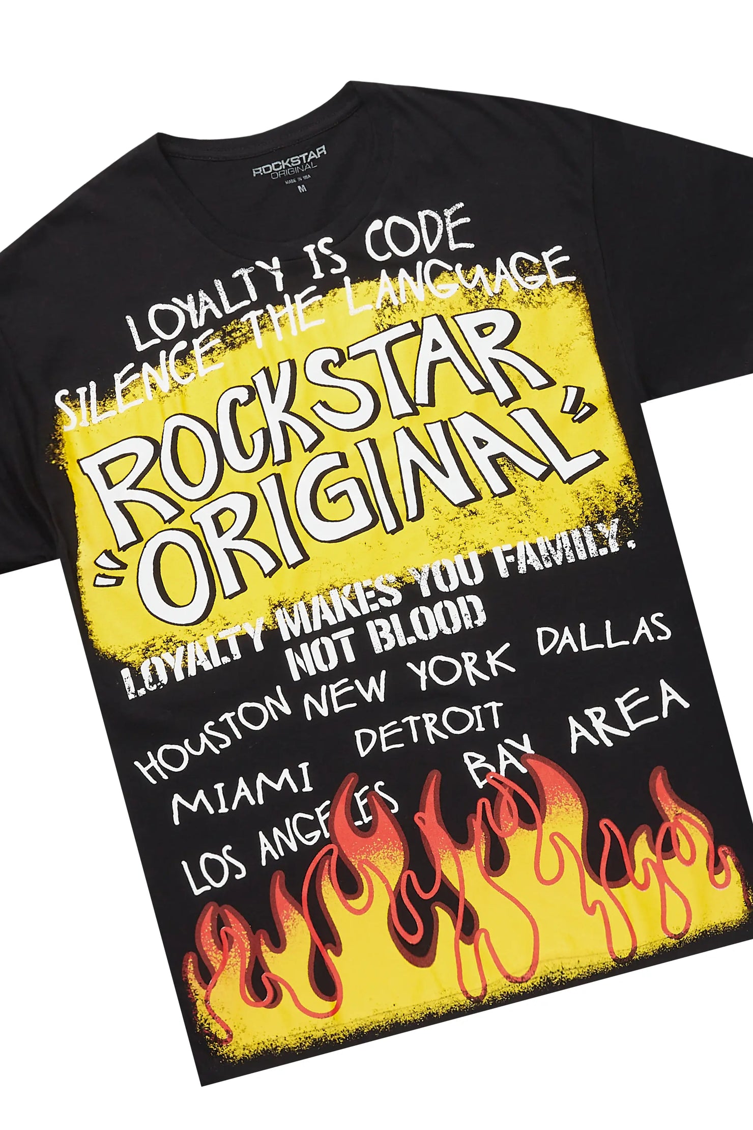 Beno Black Graphic T-Shirt Short Set