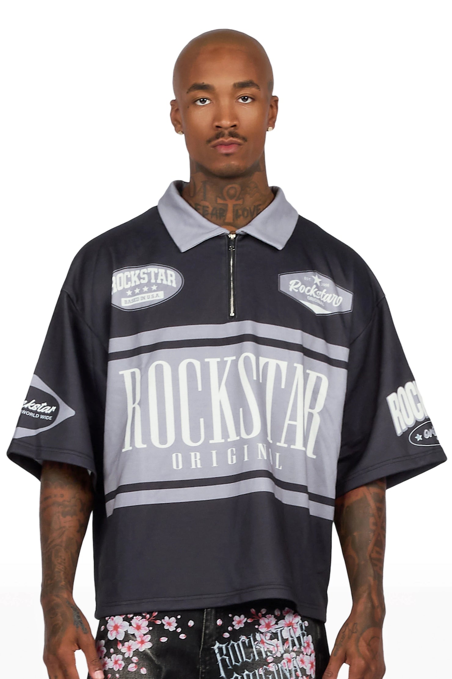 Verseney Black Polo Shirt