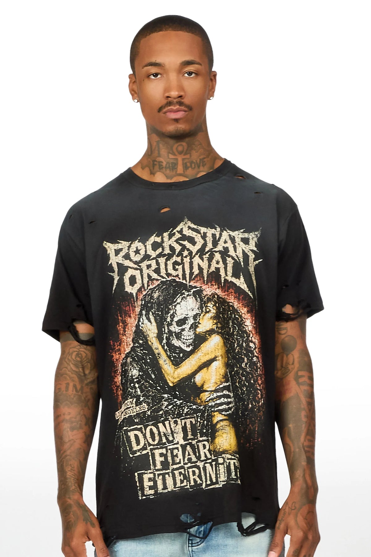 Sorrell Black Oversized Graphic T-Shirt