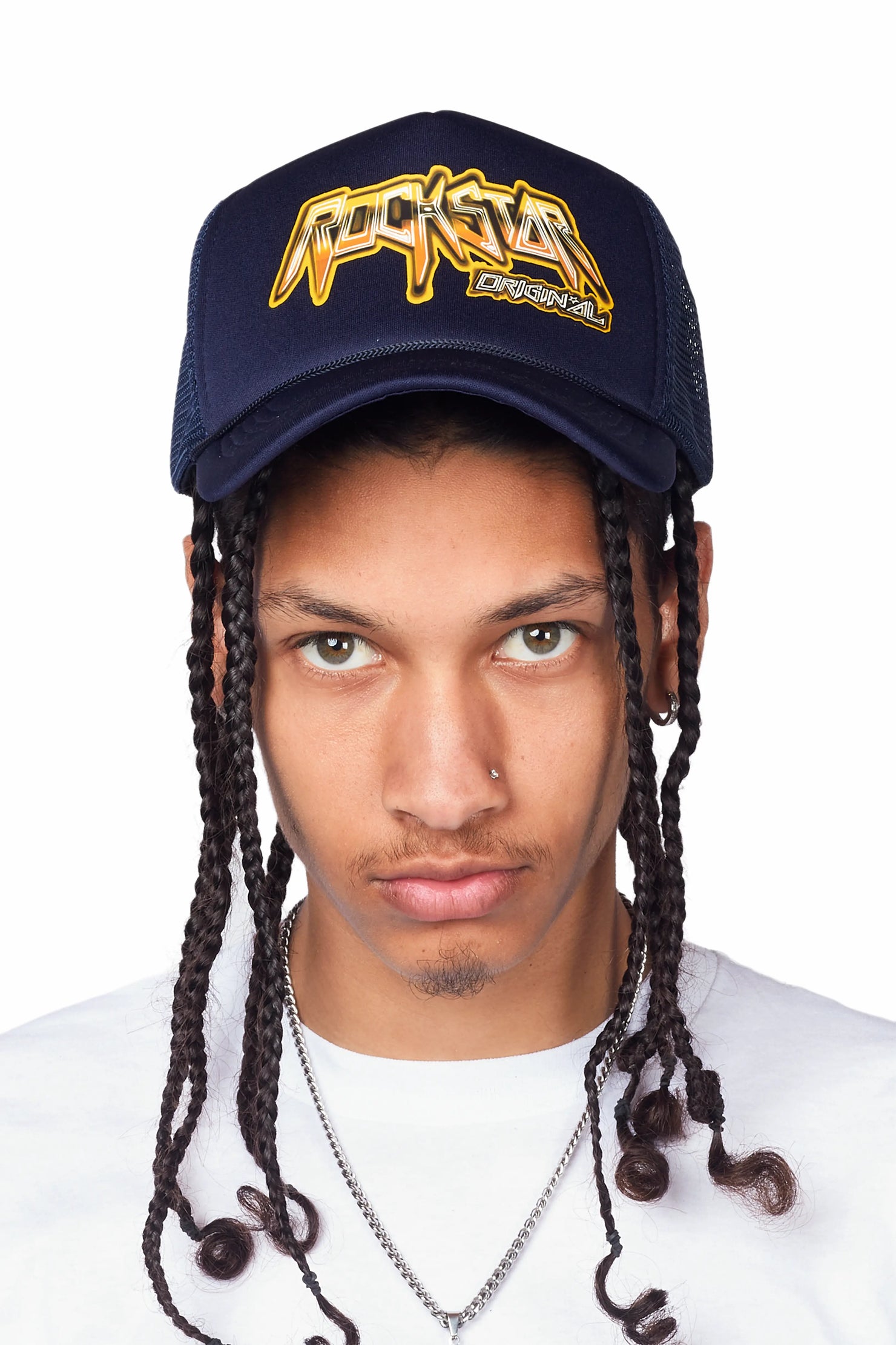 Ogen Navy Graphic Trucker Hat
