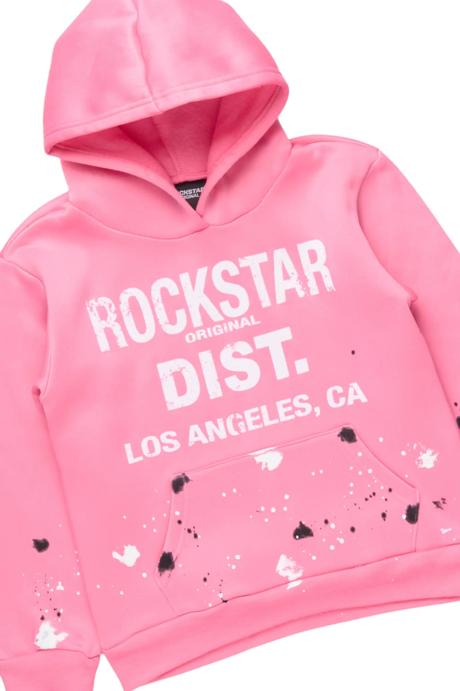 Girls Scatie 2.0 Bubblegum Hoodie/Stacked Flare Track Set
