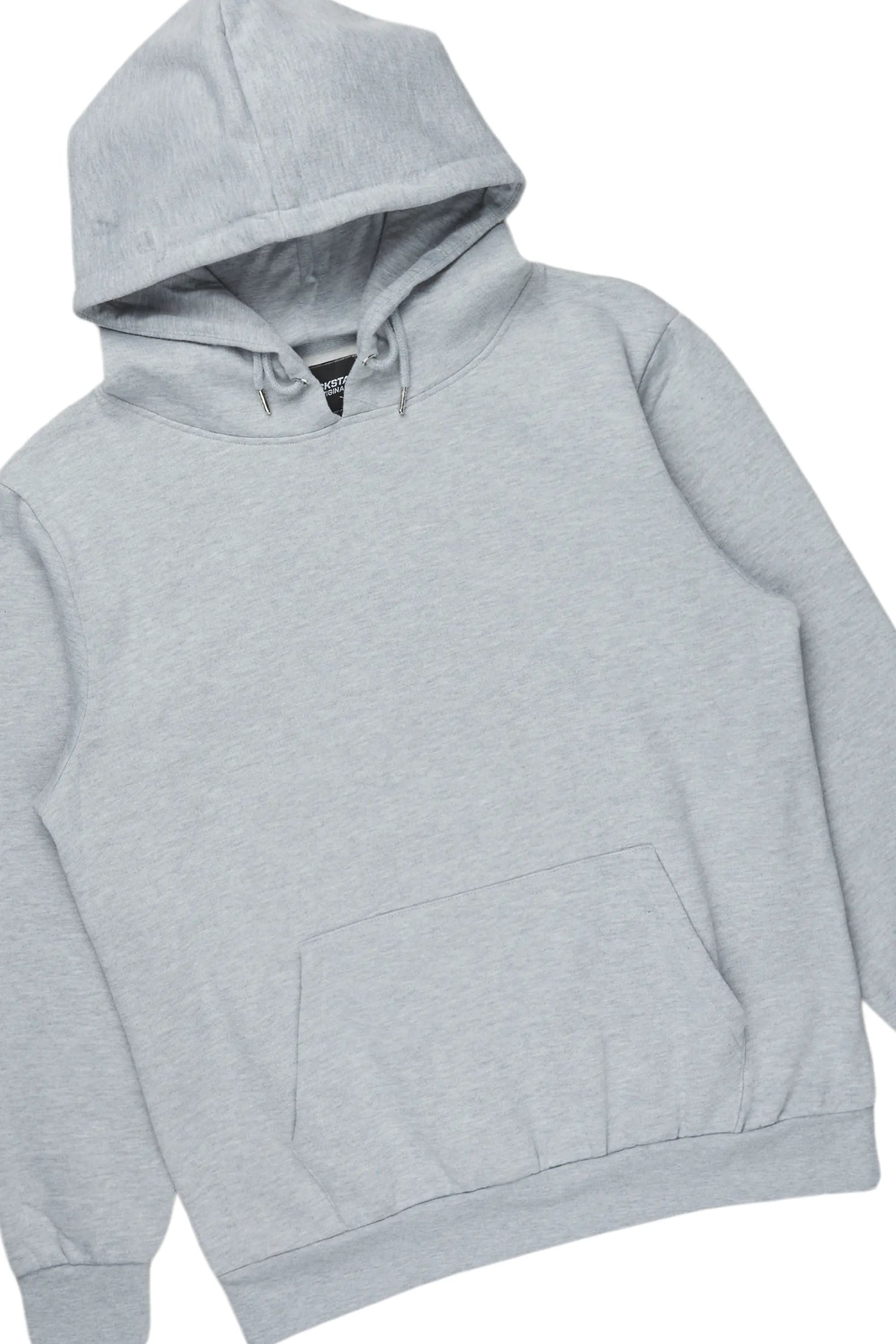 Basic Heather Grey Hoodie/Slim Fit Track Set
