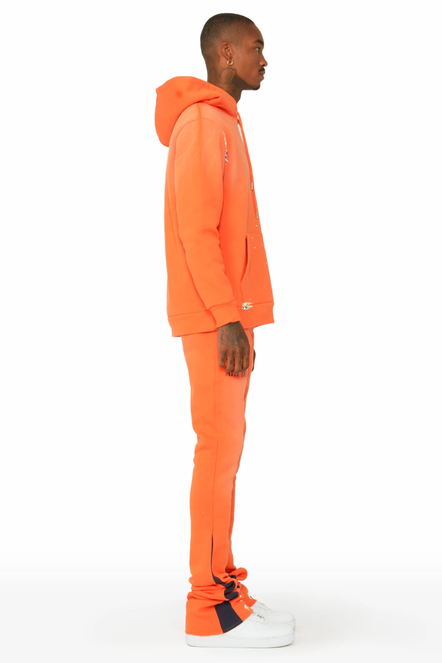 Rockstar Art Dist. Orange/Black Super Stacked Pant Set