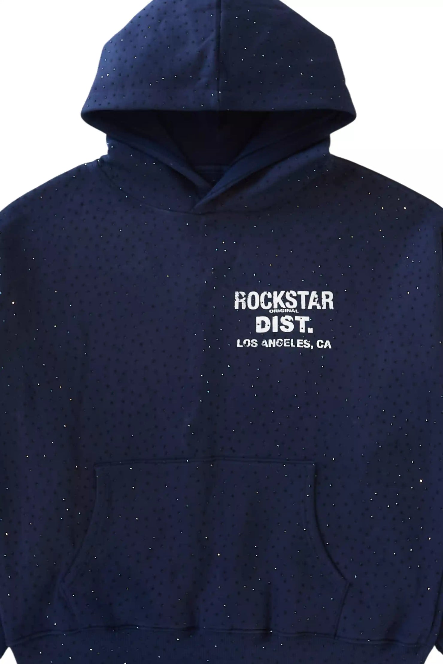 Dalasia Navy Rhinestone Hoodie