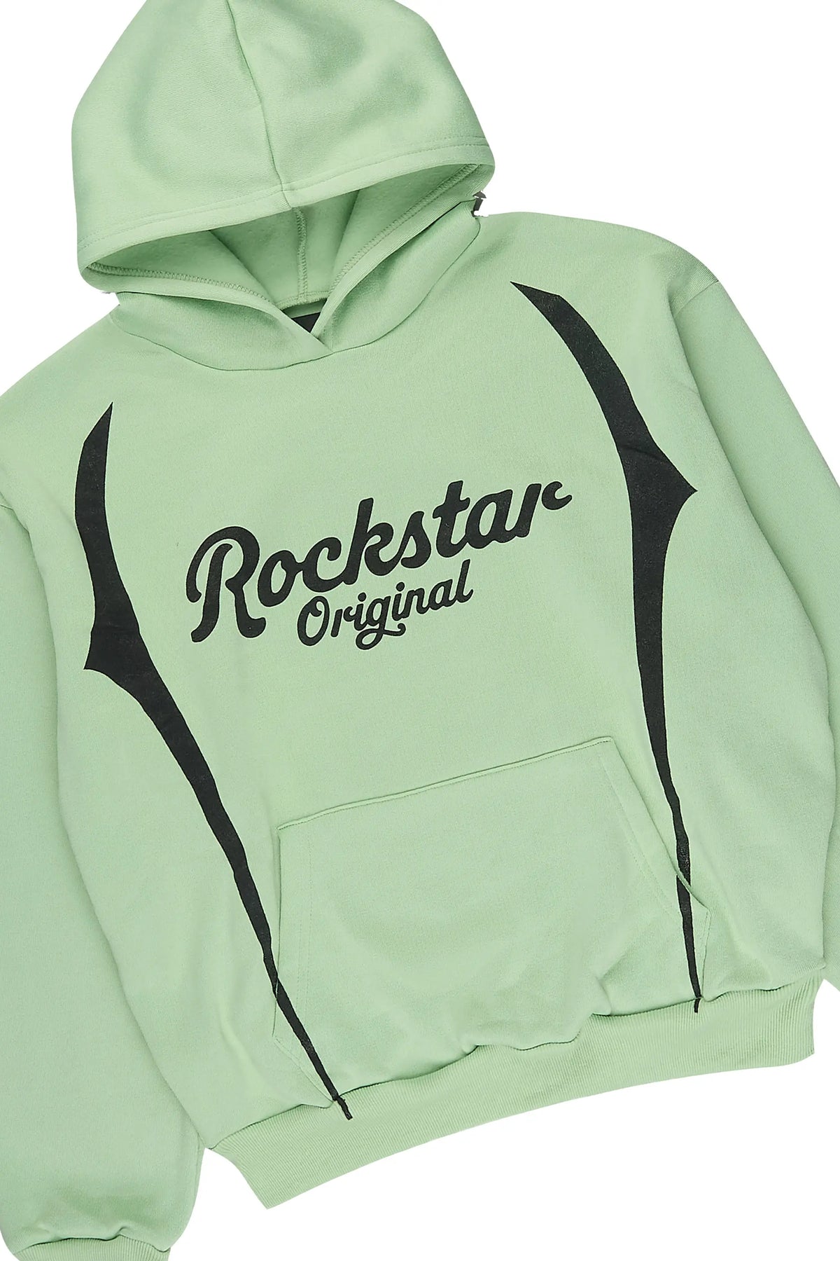 Boys Leon Light Sage/Black Hoodie Stacked Track Set