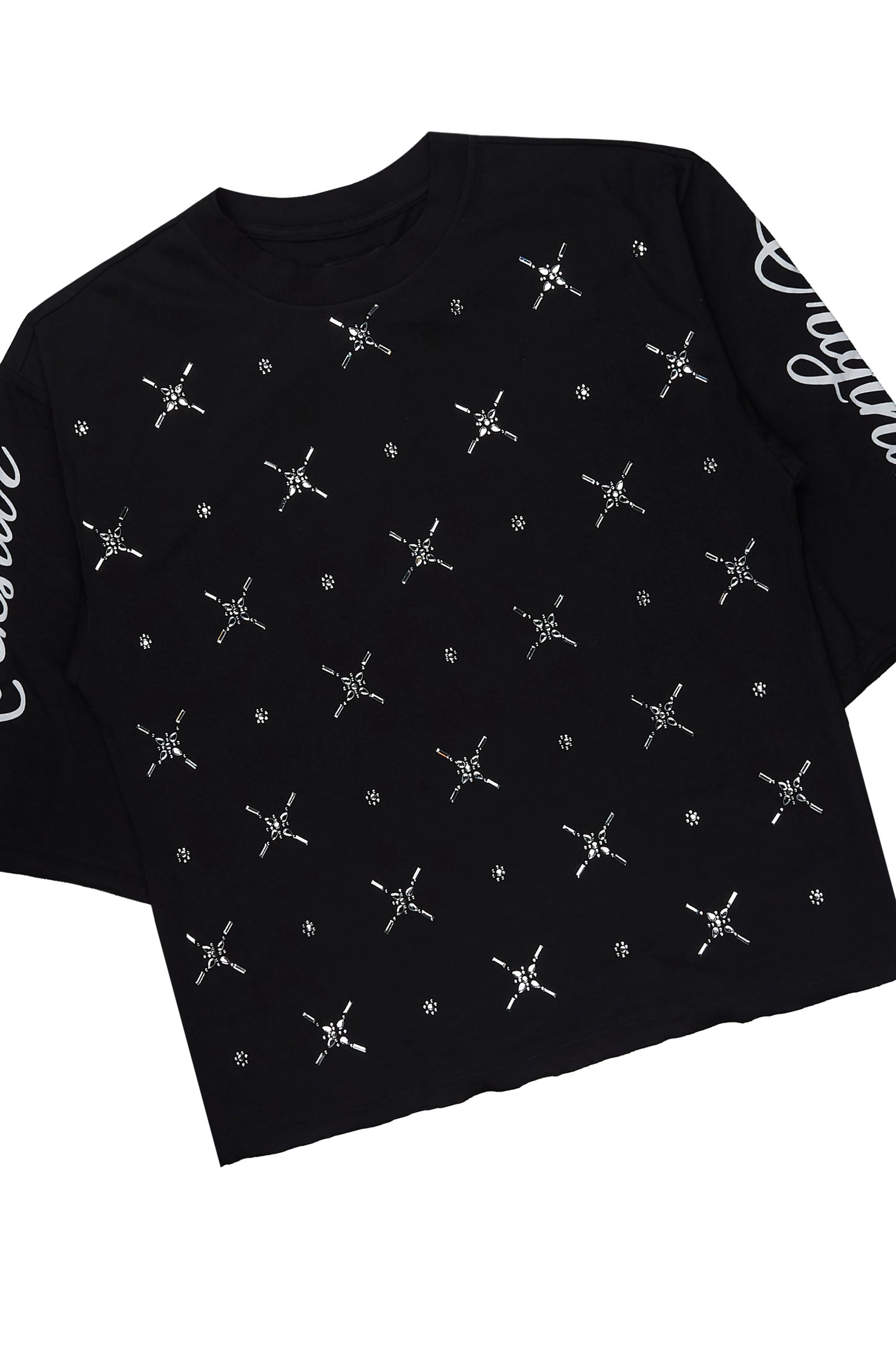 Laredo Black Rhinestone T-Shirt/Baggy Track Set