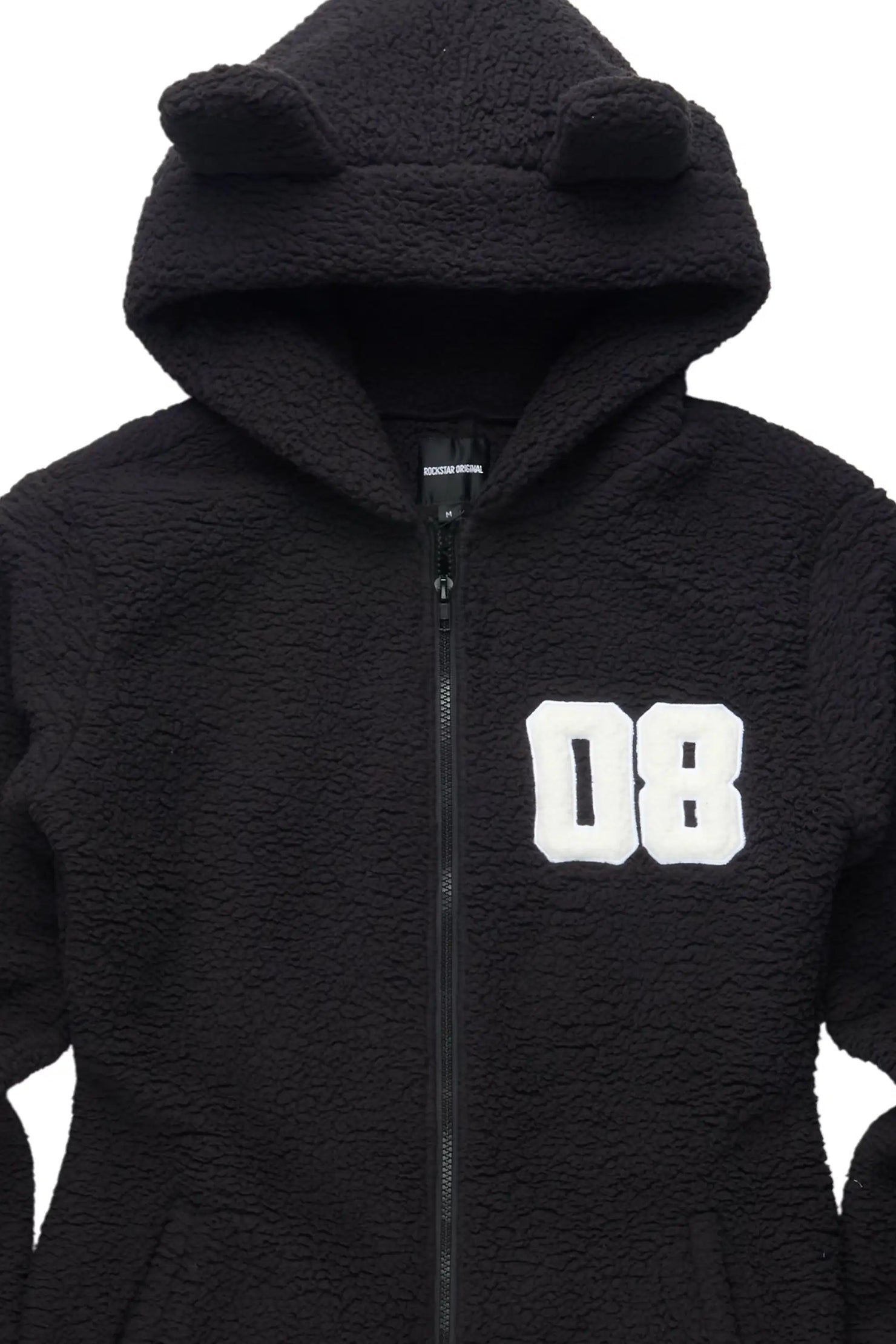 Shanakia Black Romper Sherpa