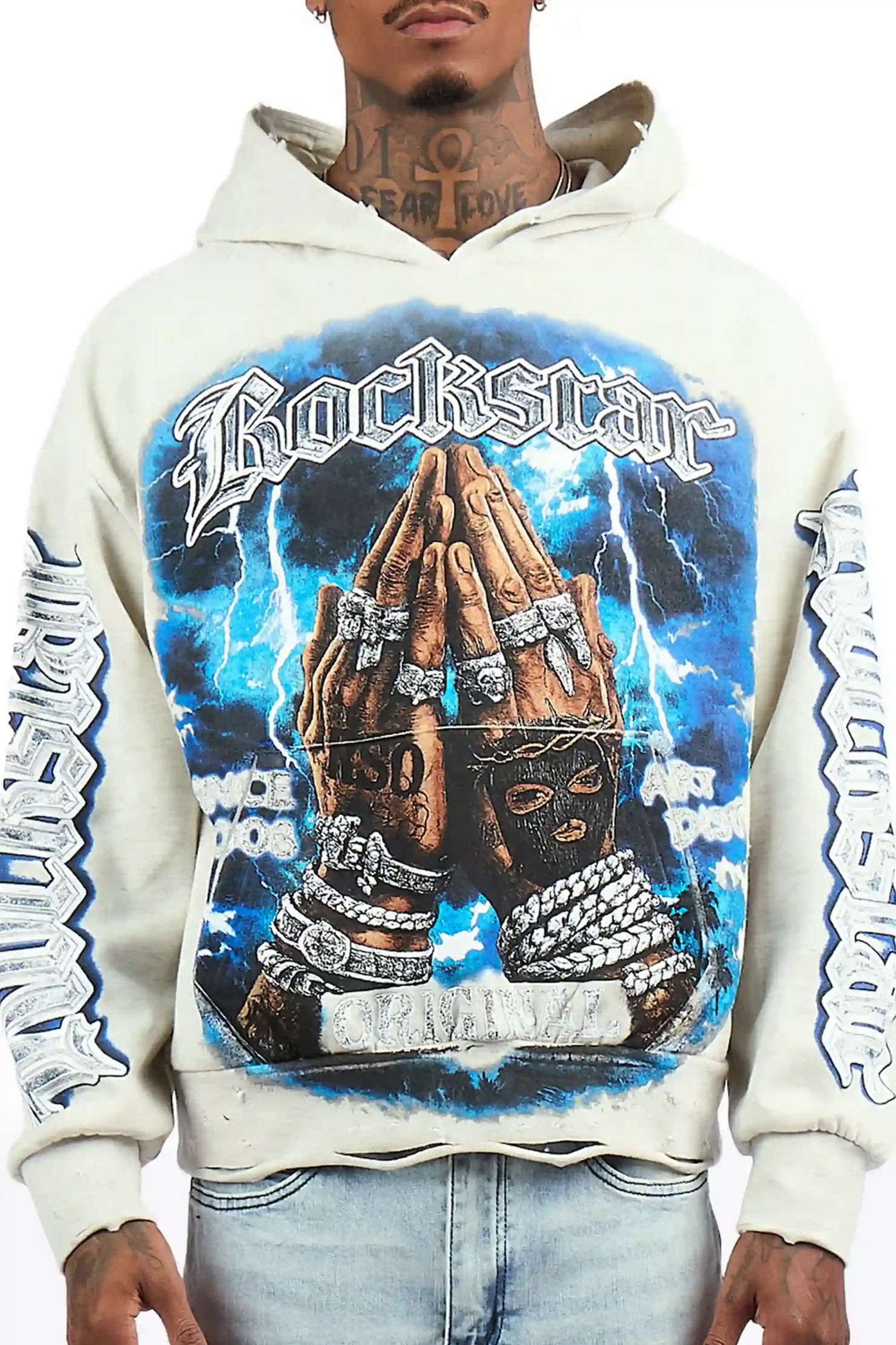 Thorne Light Oatmeal Graphic Hoodie