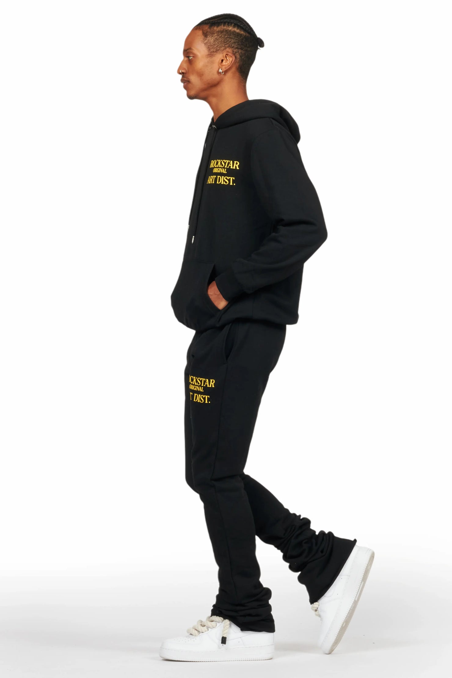 Briggs Black Hoodie/Super Stacked Flare Track Set