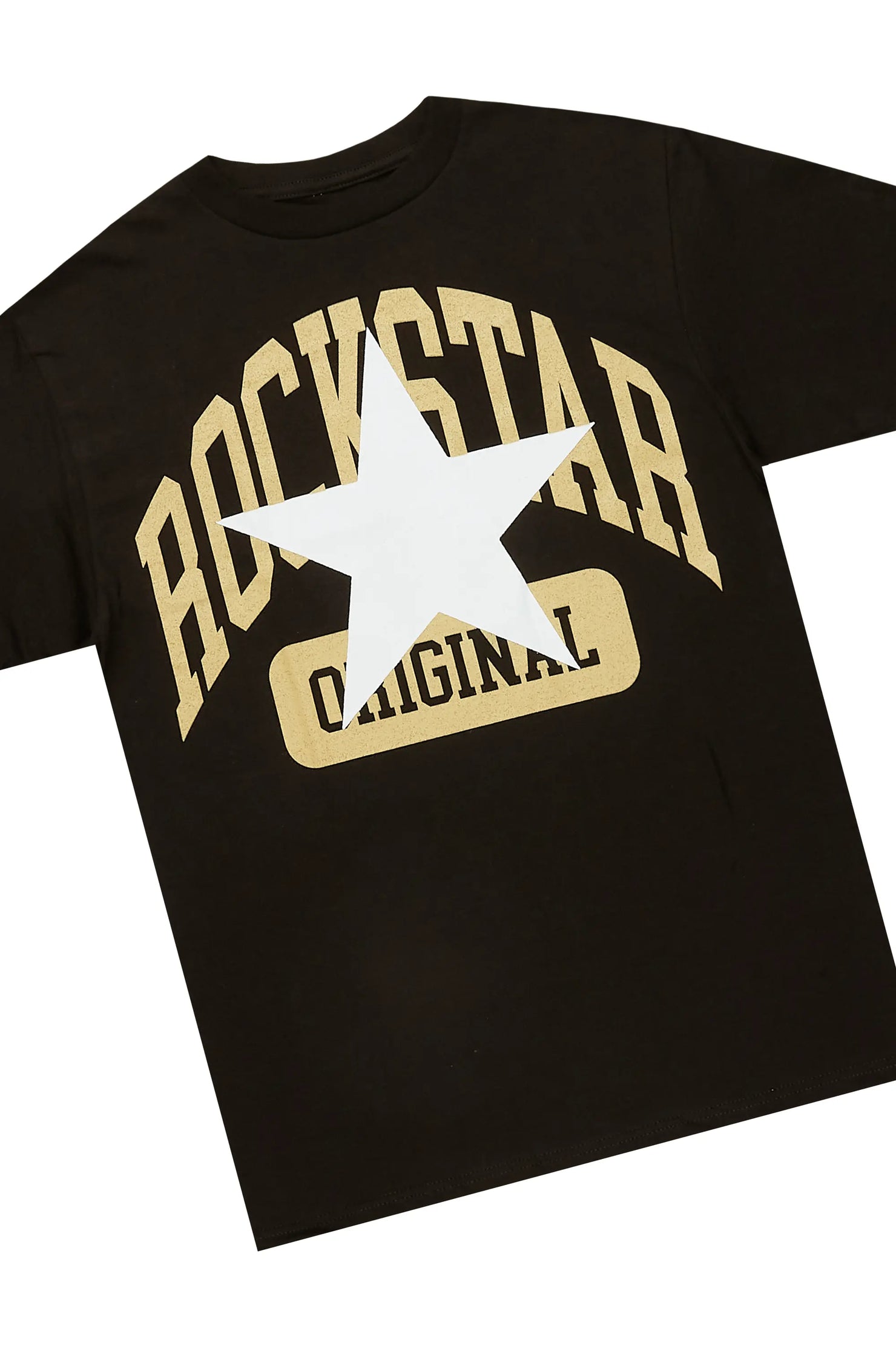 Mallor Black/Beige T-Shirt/Stacked Track Set