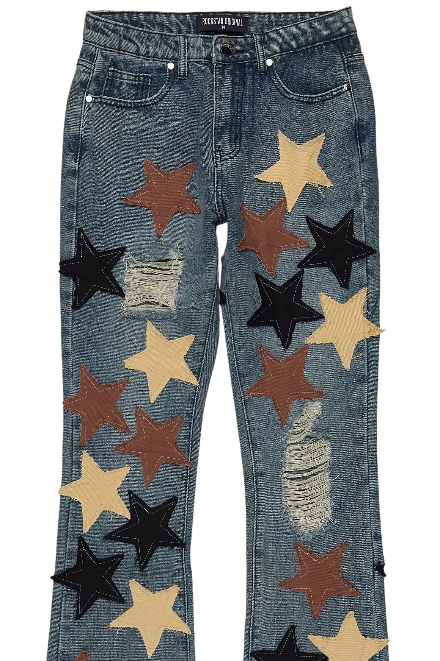 Starlena Tinted Wash Stacked Flare Jean