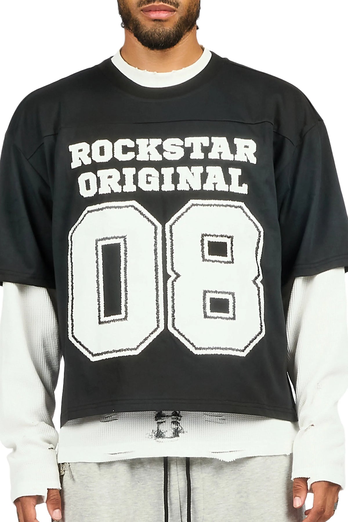 Dasar Black 3/4 Boxy Crop Tee