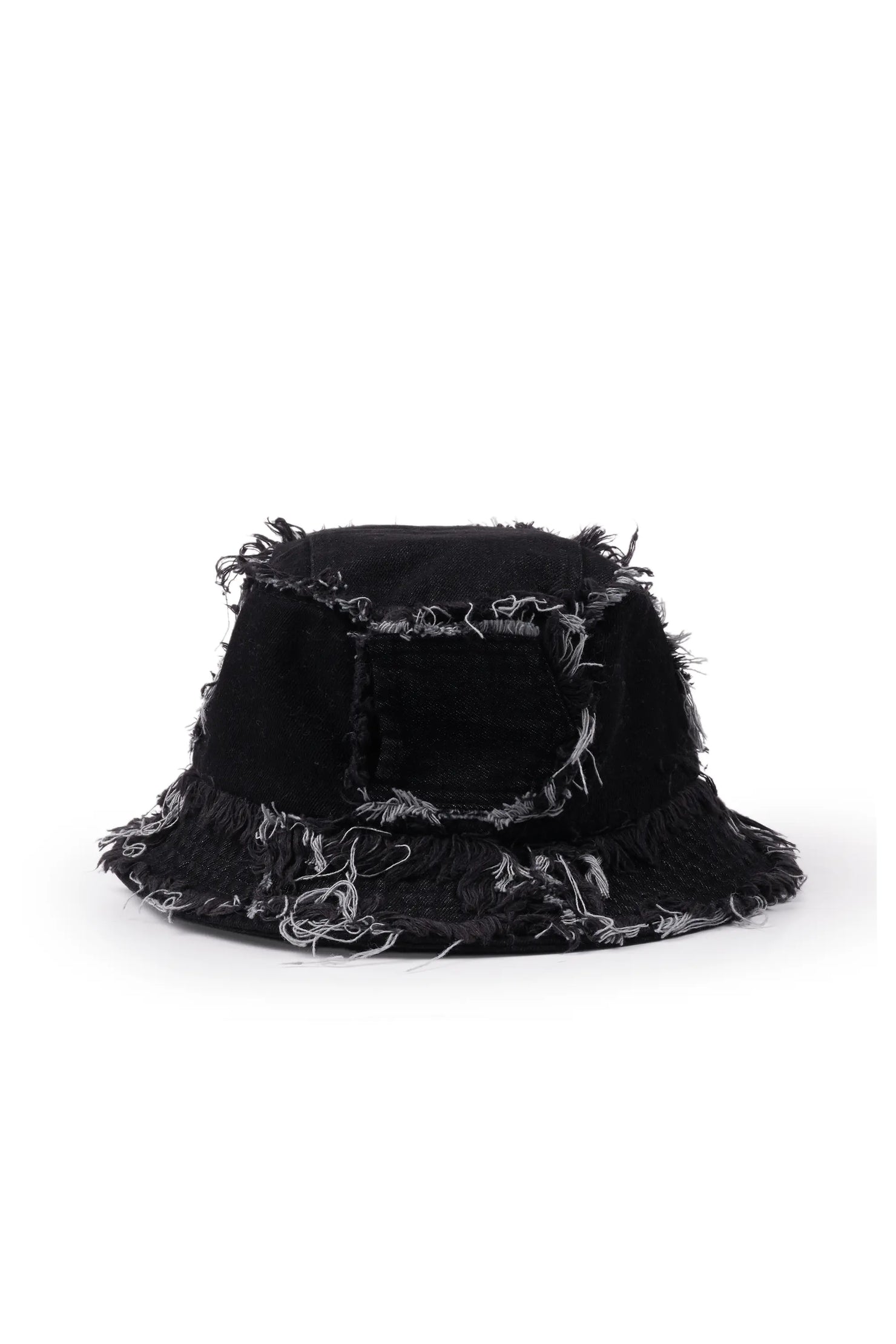 Teamber Black Patchwork Bucket Hat
