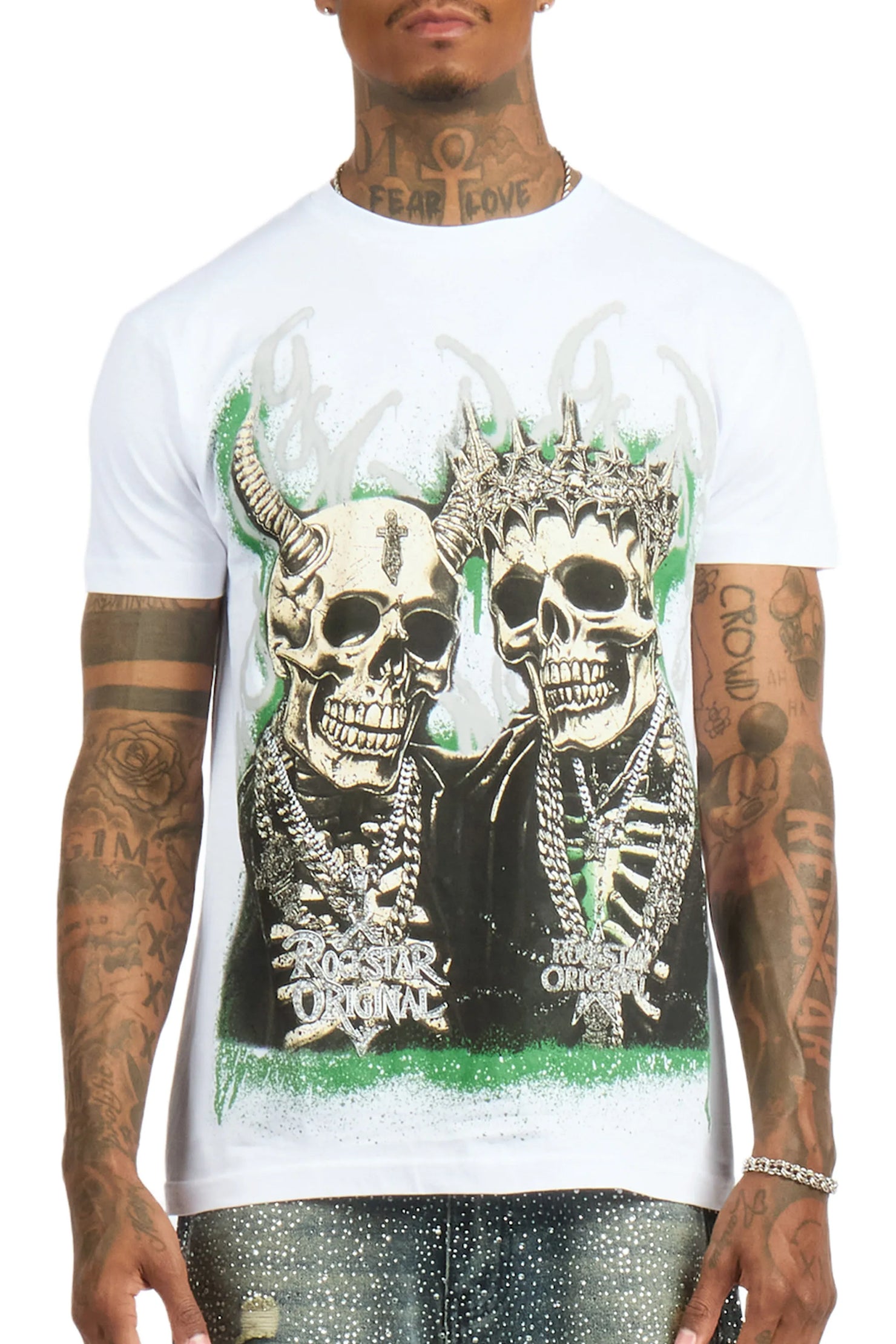 Kingston White Graphic T-Shirt
