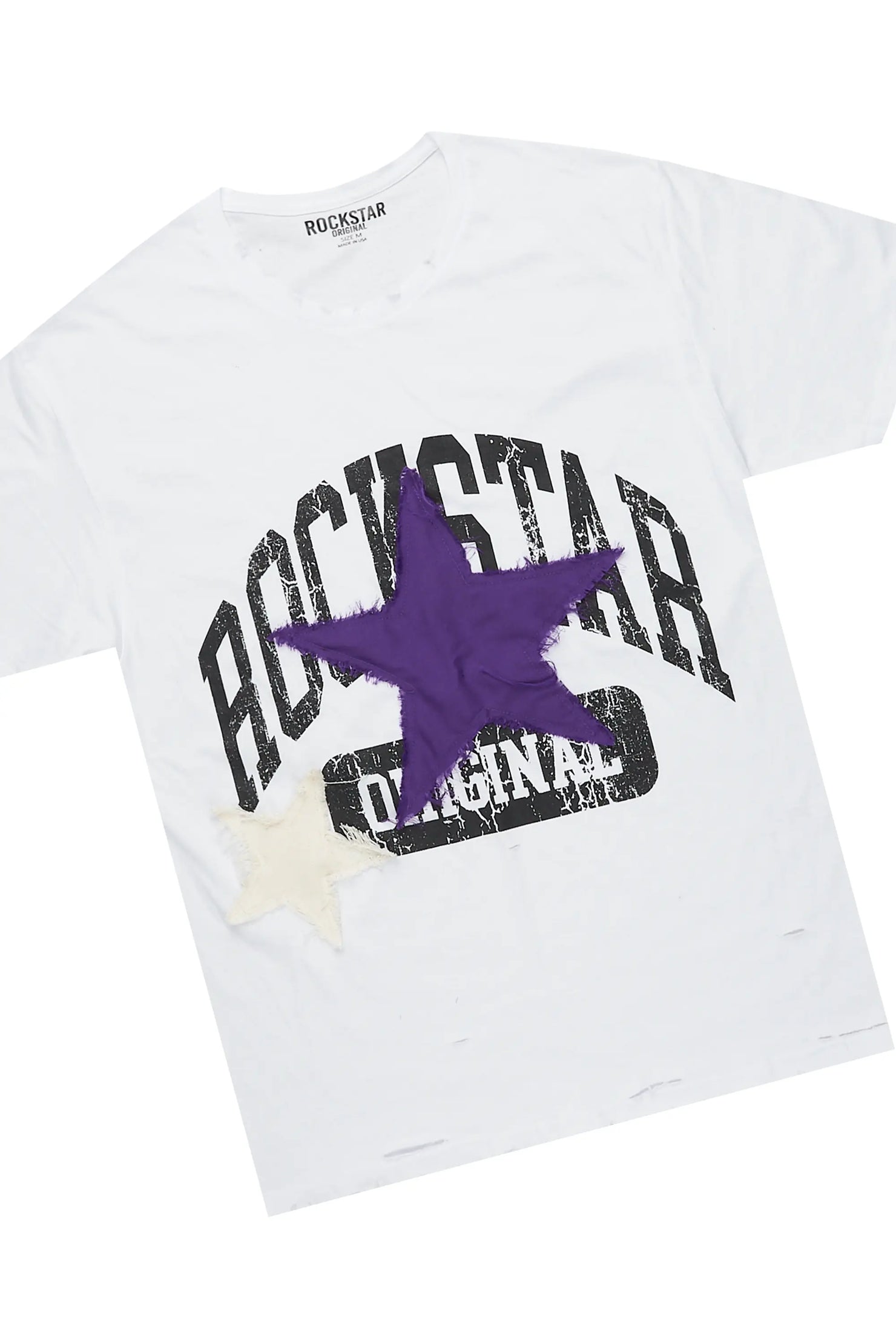 Mallor Purple/White T-Shirt/Super Stacked Track Set