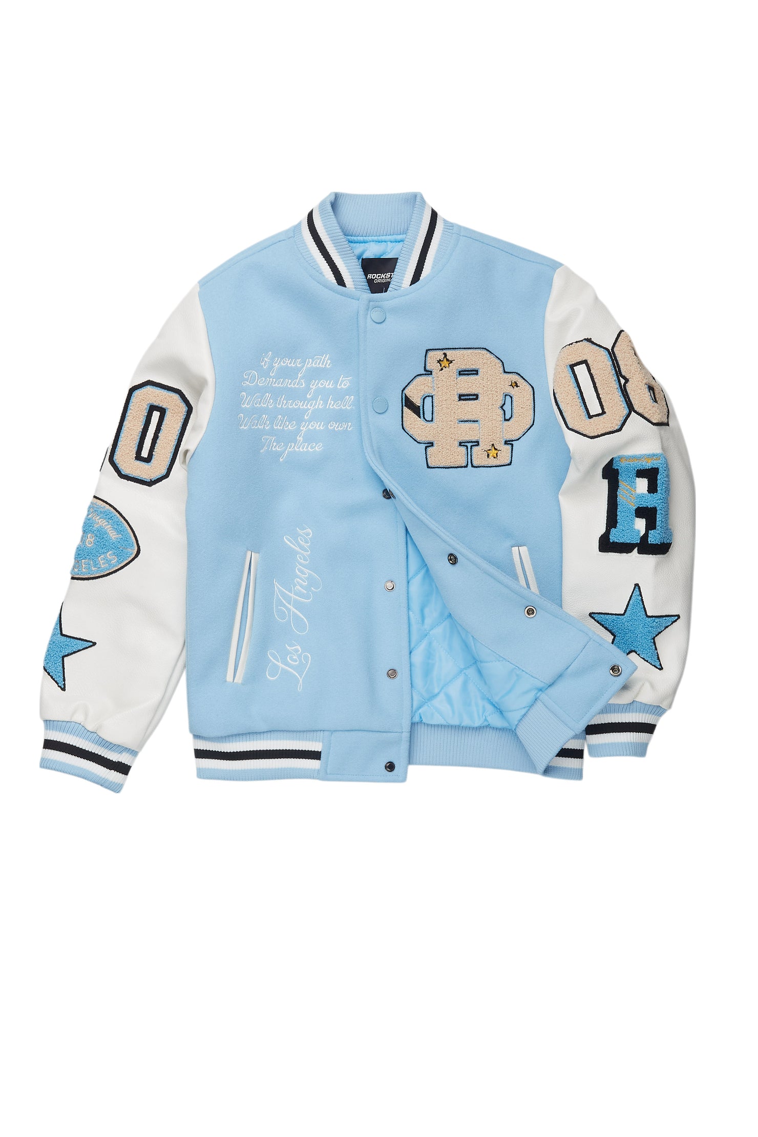 Boys Balser Light blue Varsity Jacket