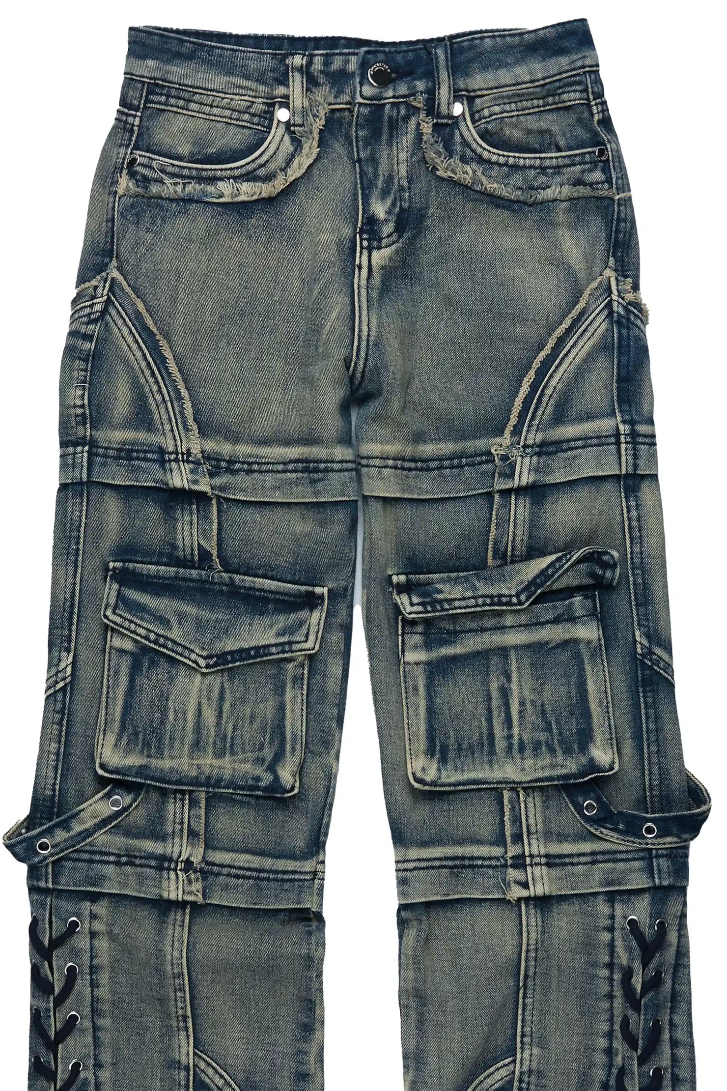 Boys Three Maxi Blue Baggy Fit Jean