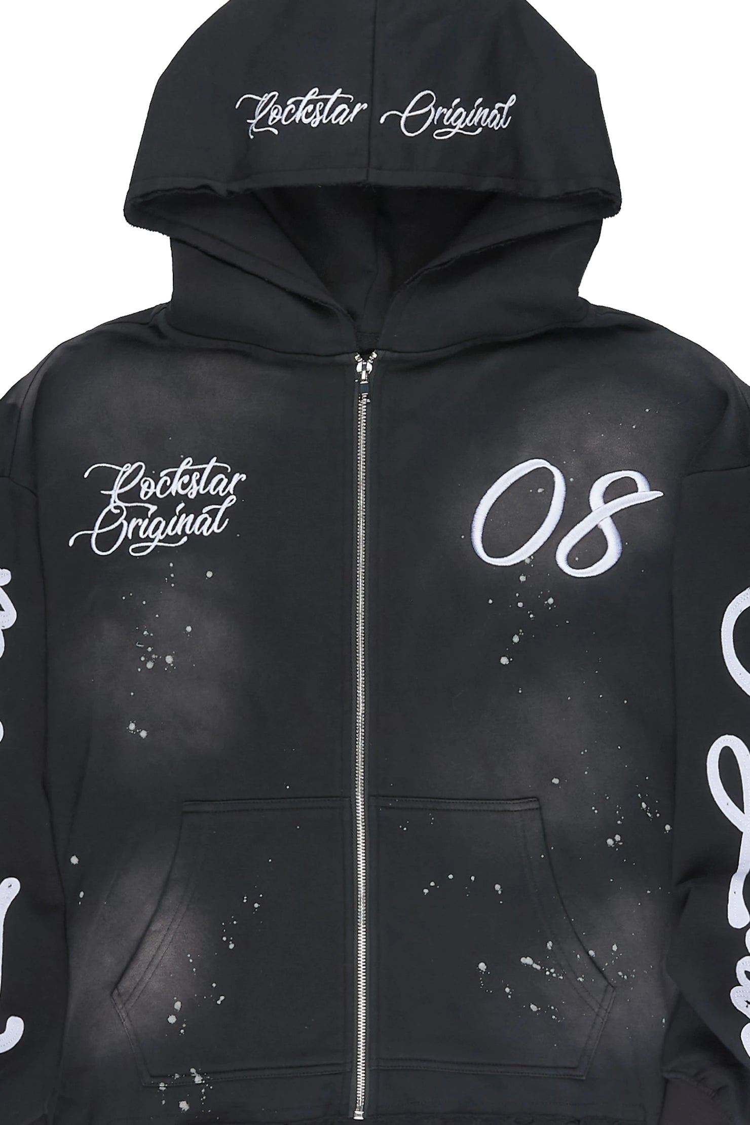 Hanif Black Zip Up Hoodie