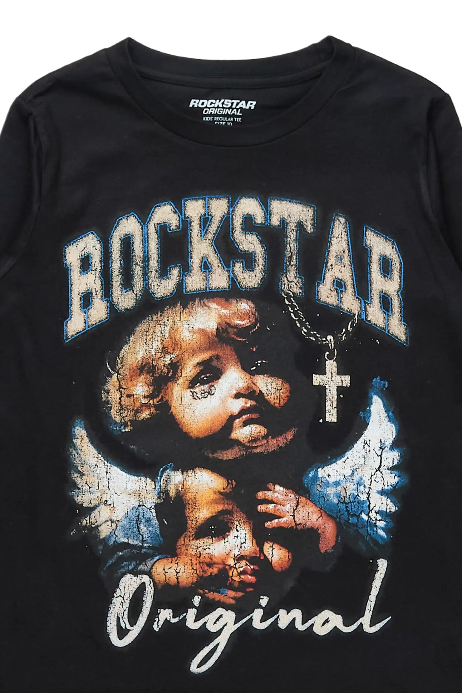 Boys Deiter Black Long Sleeve Graphic T-Shirt