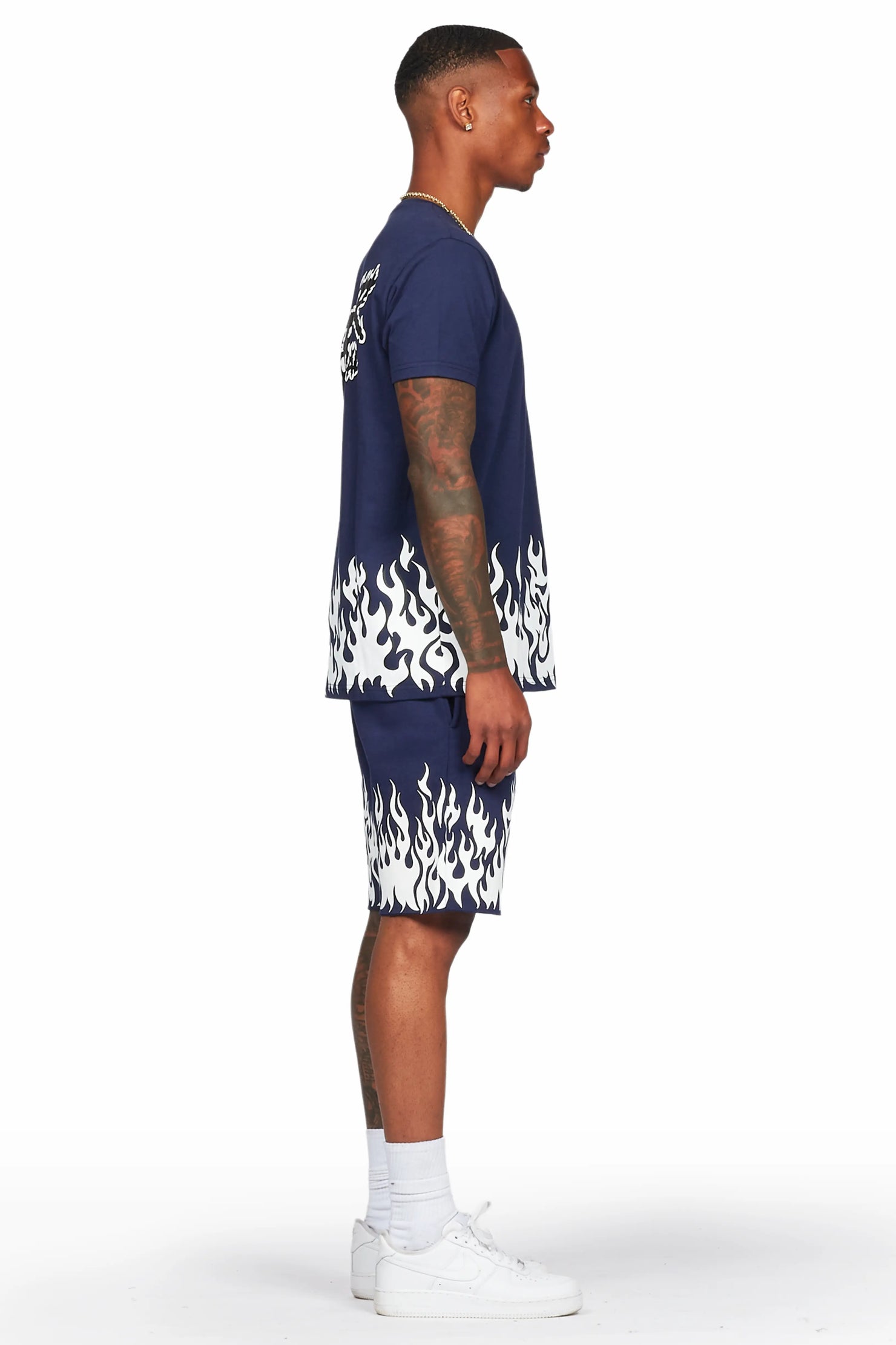 Bubble Navy T-Shirt/Short Set