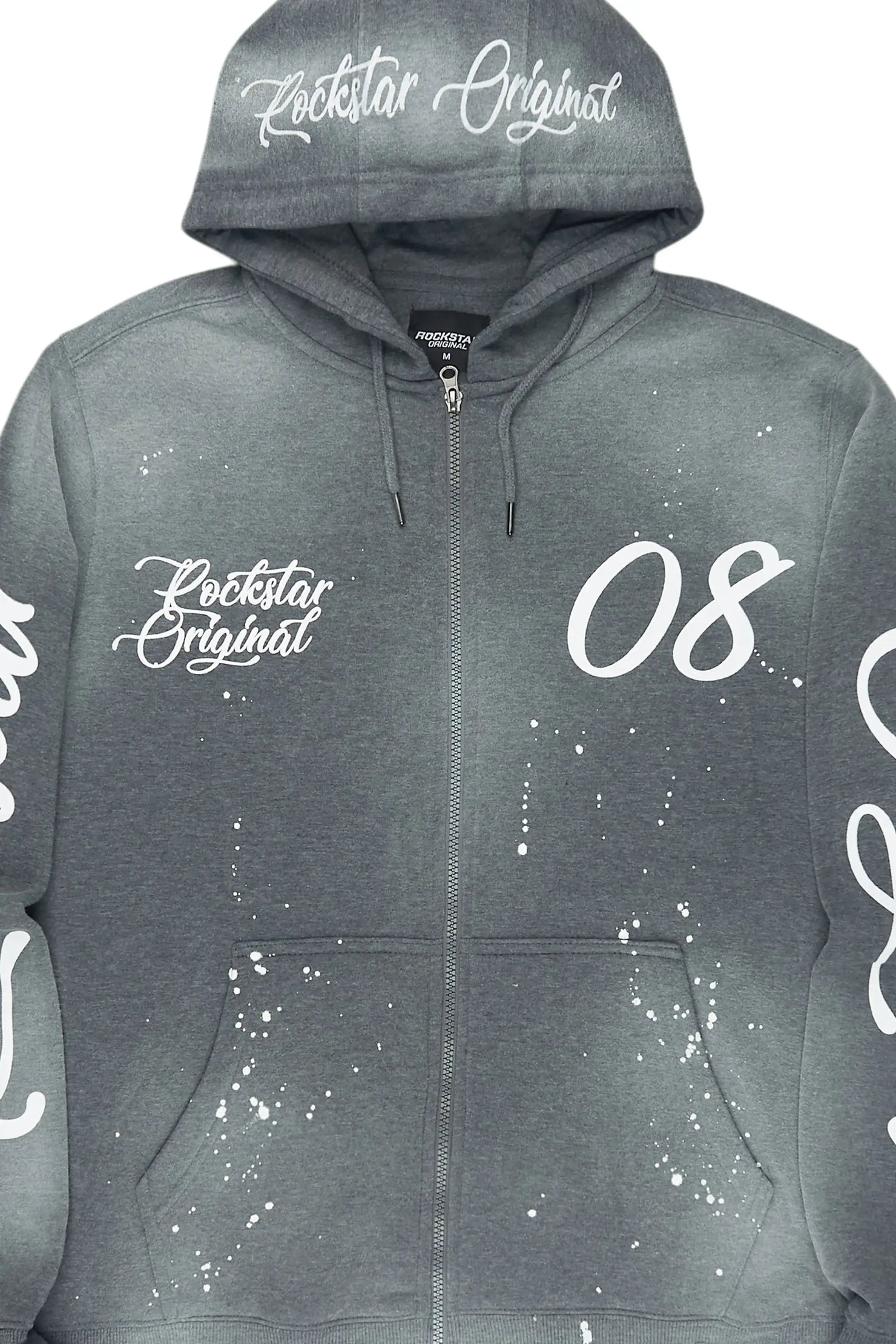 Hanif 2.0 Vintage Grey Zip Up Hoodie