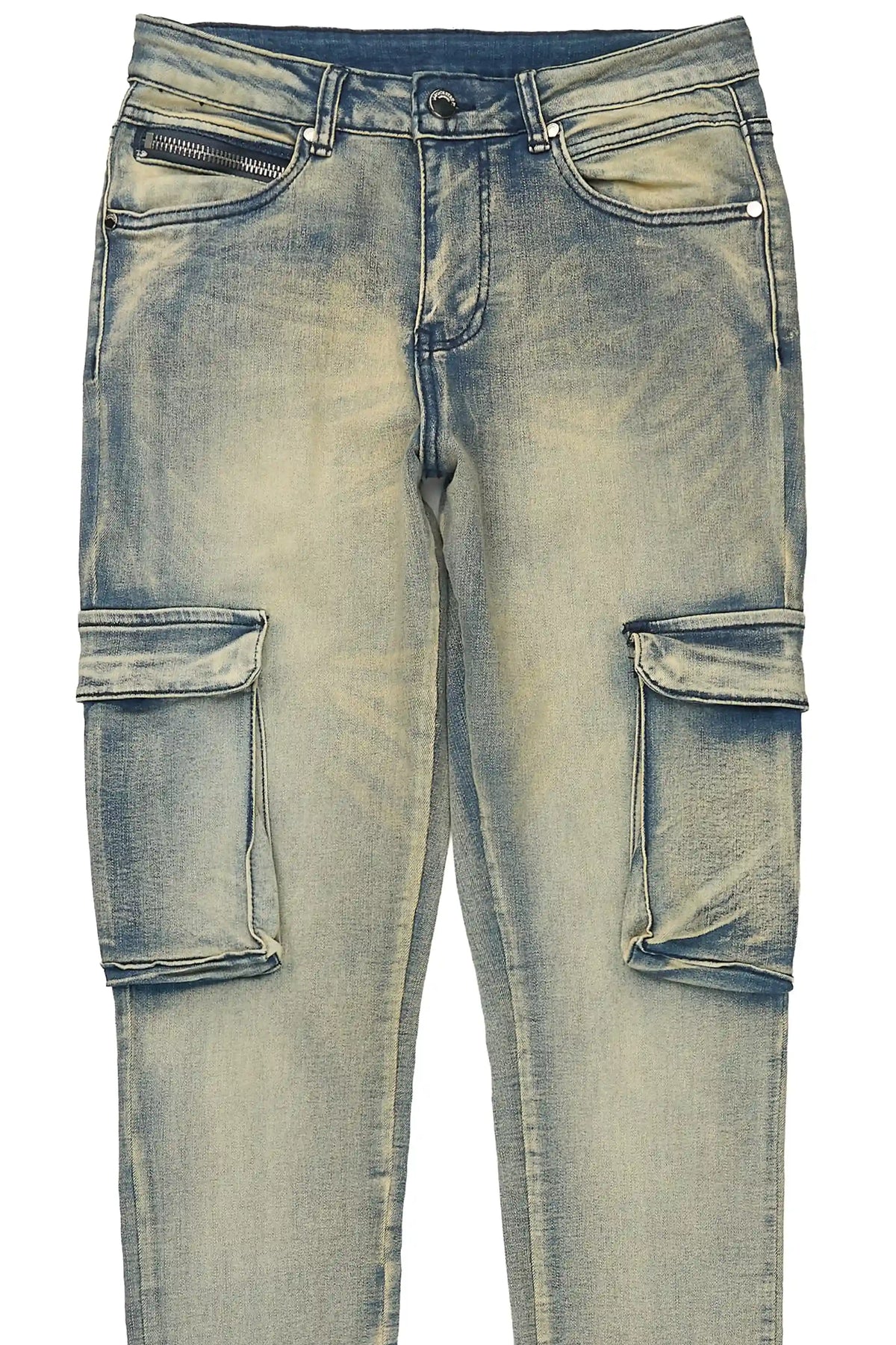 Kimwona Tinted Wash Cargo Skinny Jean