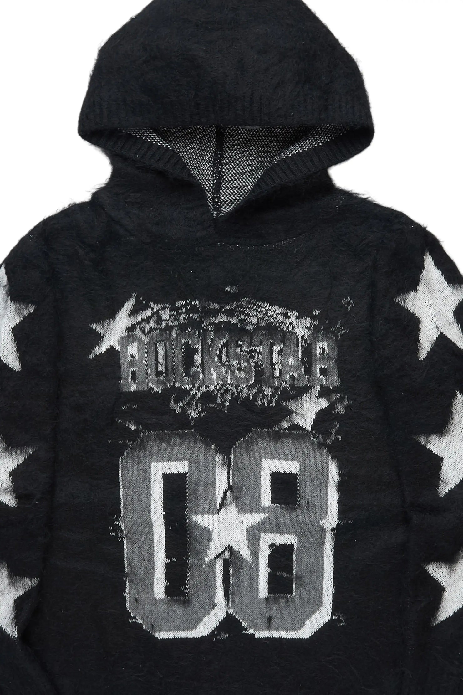 Allstar Black Mohair Graphic Hoodie