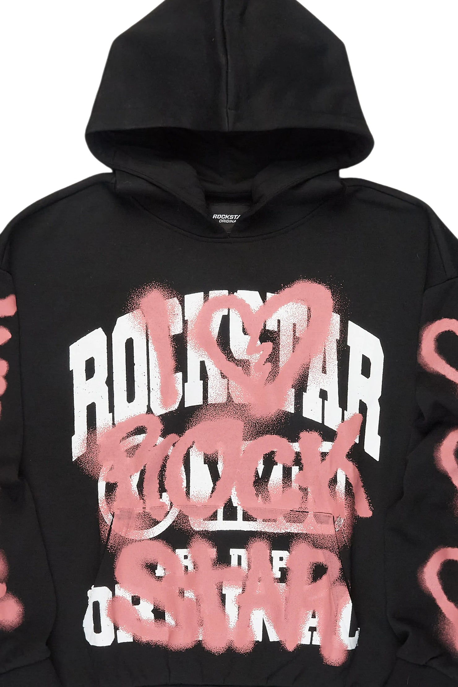 Loverdose Black Graphic Hoodie